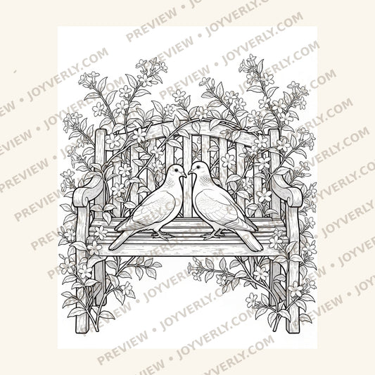 Garden Whispers — A Whimsical Adult Coloring Book