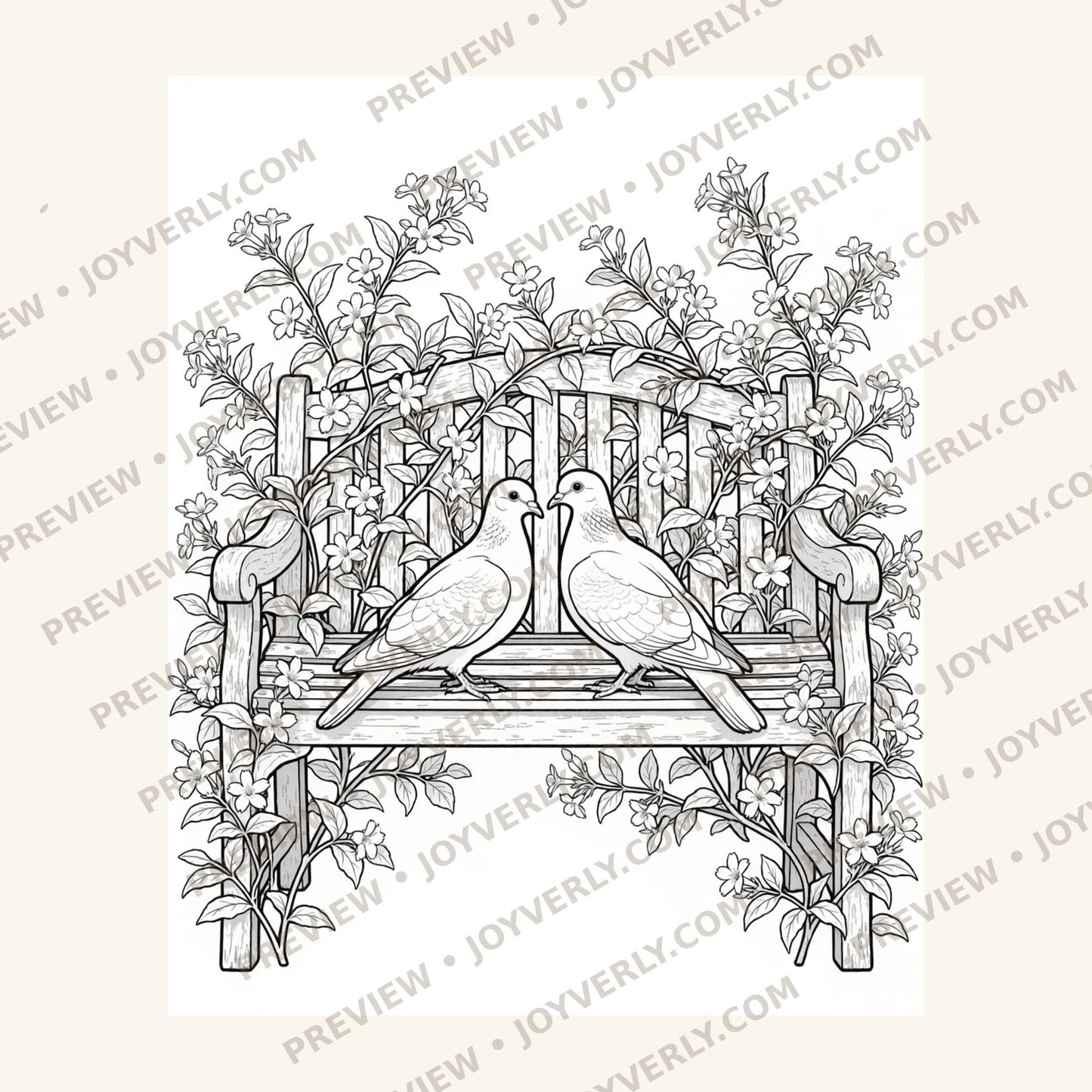 Garden Whispers — A Whimsical Adult Coloring Book