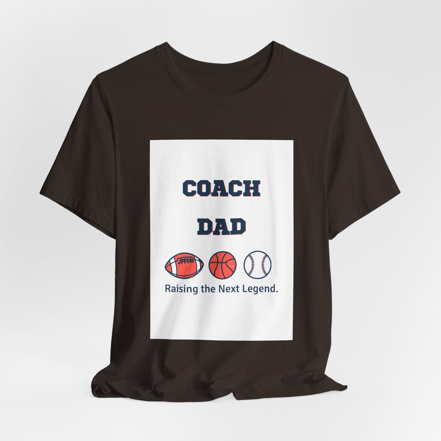 Coach Dad Matching T-Shirt — Raising the Next Legend | Father's Day Matching Set for Dad and Child | Men's Tee