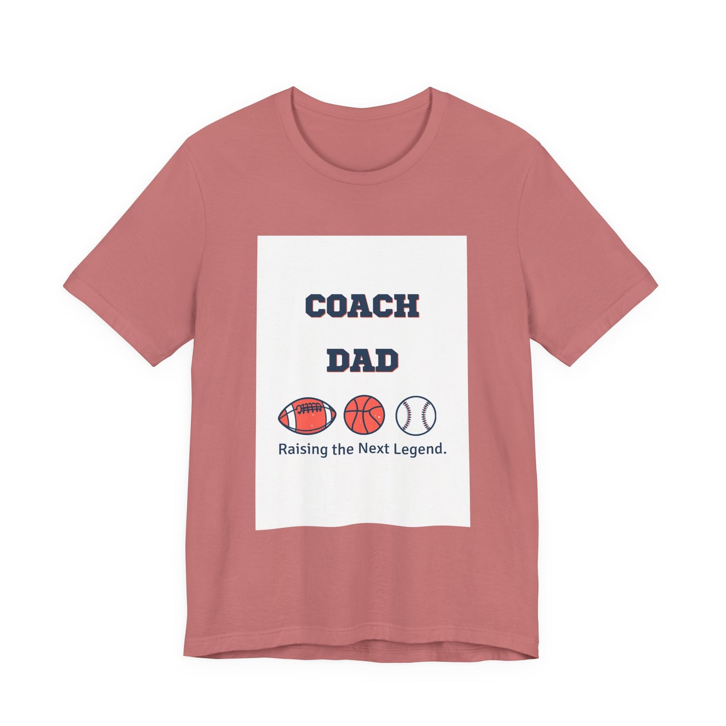 Coach Dad Matching T-Shirt — Raising the Next Legend | Father's Day Matching Set for Dad and Child | Men's Tee
