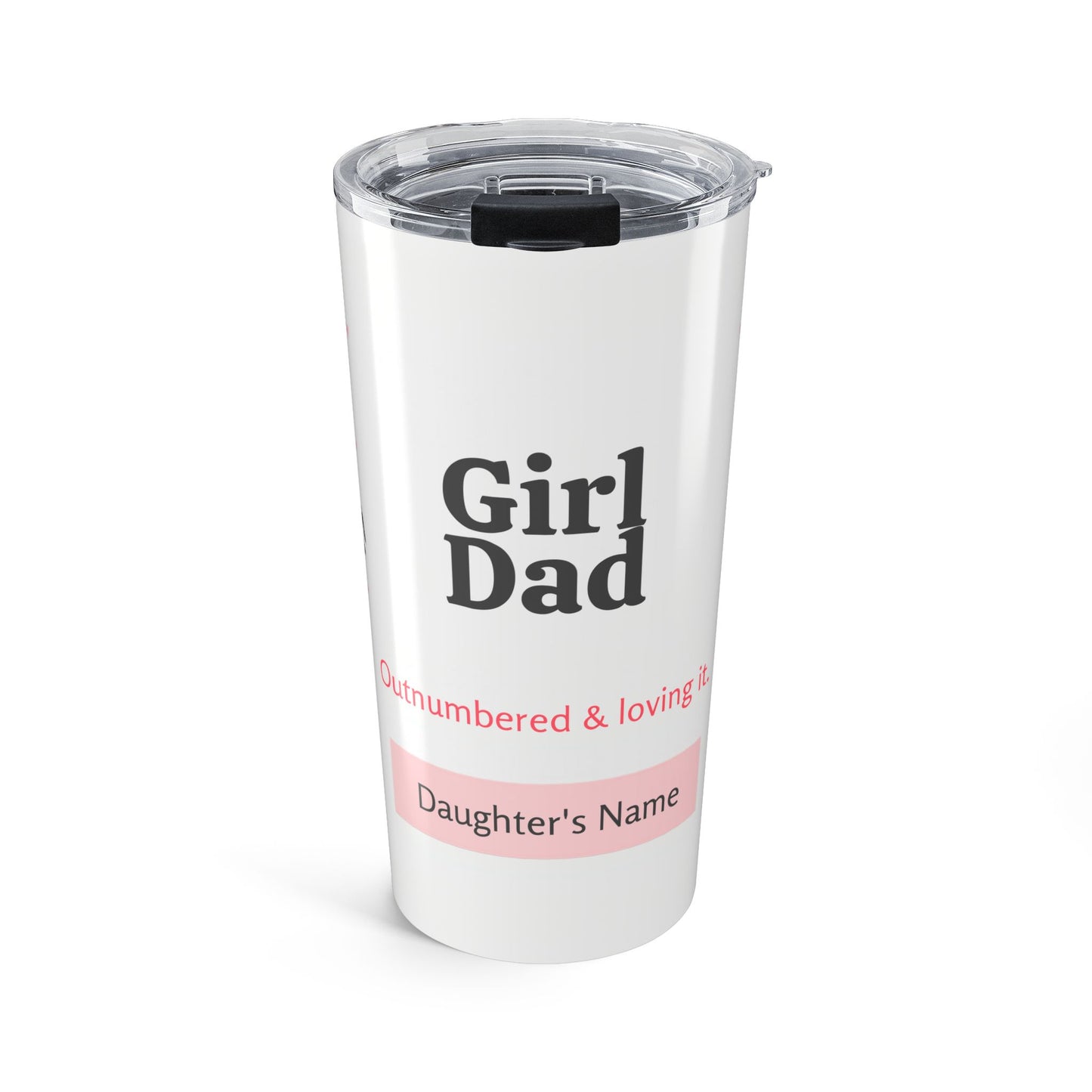 Girl Dad Personalized Tumbler — Custom Father's Day Gift for Dads of Daughters | 20oz Insulated Tumbler with Daughters' Names