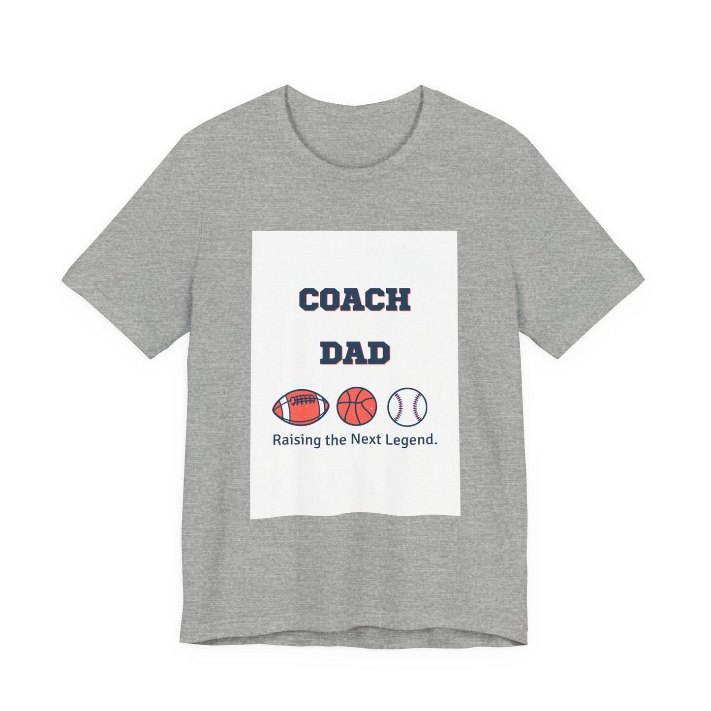 Coach Dad Matching T-Shirt — Raising the Next Legend | Father's Day Matching Set for Dad and Child | Men's Tee