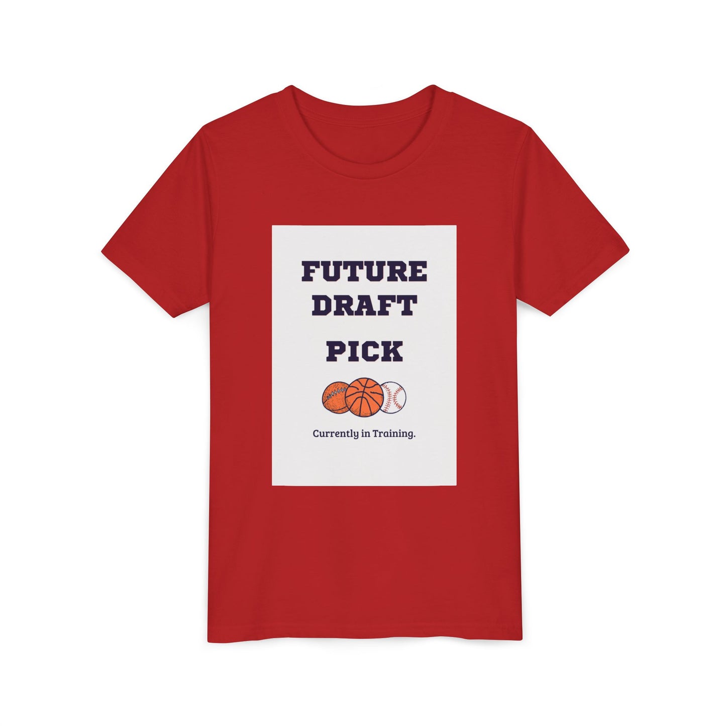 Future Draft Pick Matching Child T-Shirt — Currently in Training | Father's Day Gift | Matching Set with Coach Dad