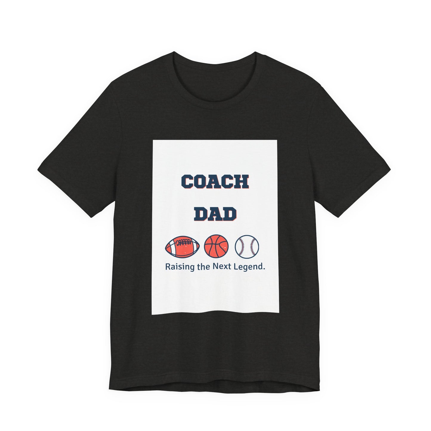 Coach Dad Matching T-Shirt — Raising the Next Legend | Father's Day Matching Set for Dad and Child | Men's Tee