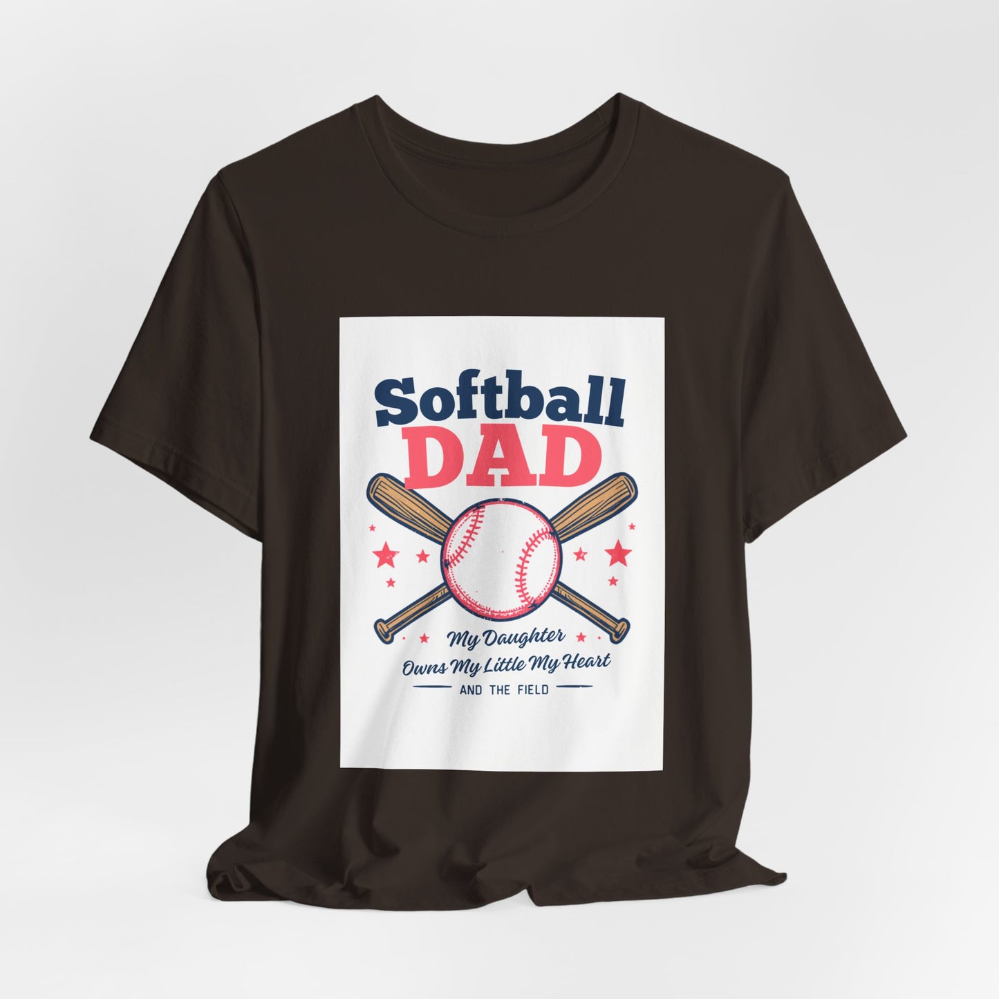 Softball Dad T-Shirt — Proud Softball Dad | Father's Day Gift for Dads of Softball Players | Men's Graphic Tee