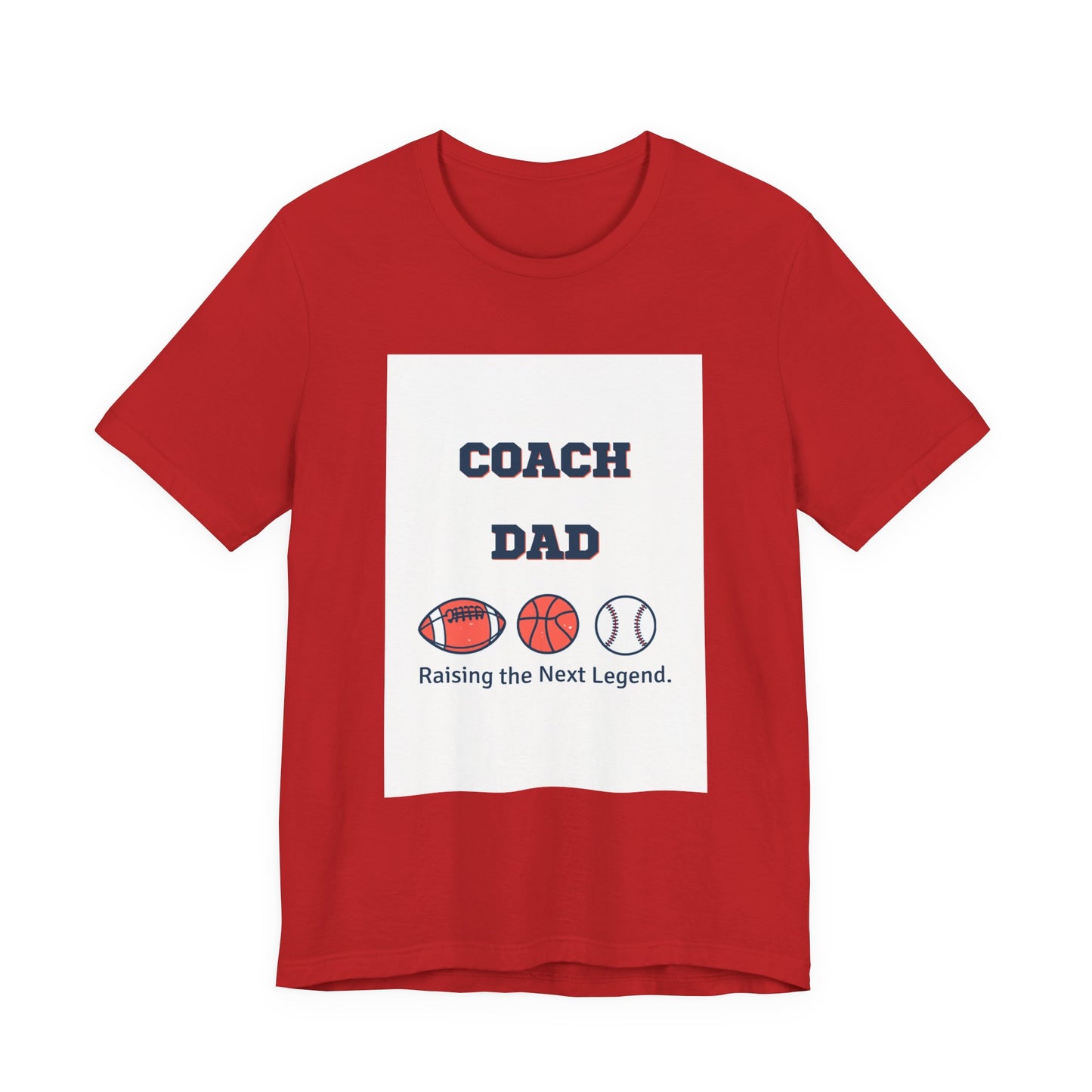 Coach Dad Matching T-Shirt — Raising the Next Legend | Father's Day Matching Set for Dad and Child | Men's Tee