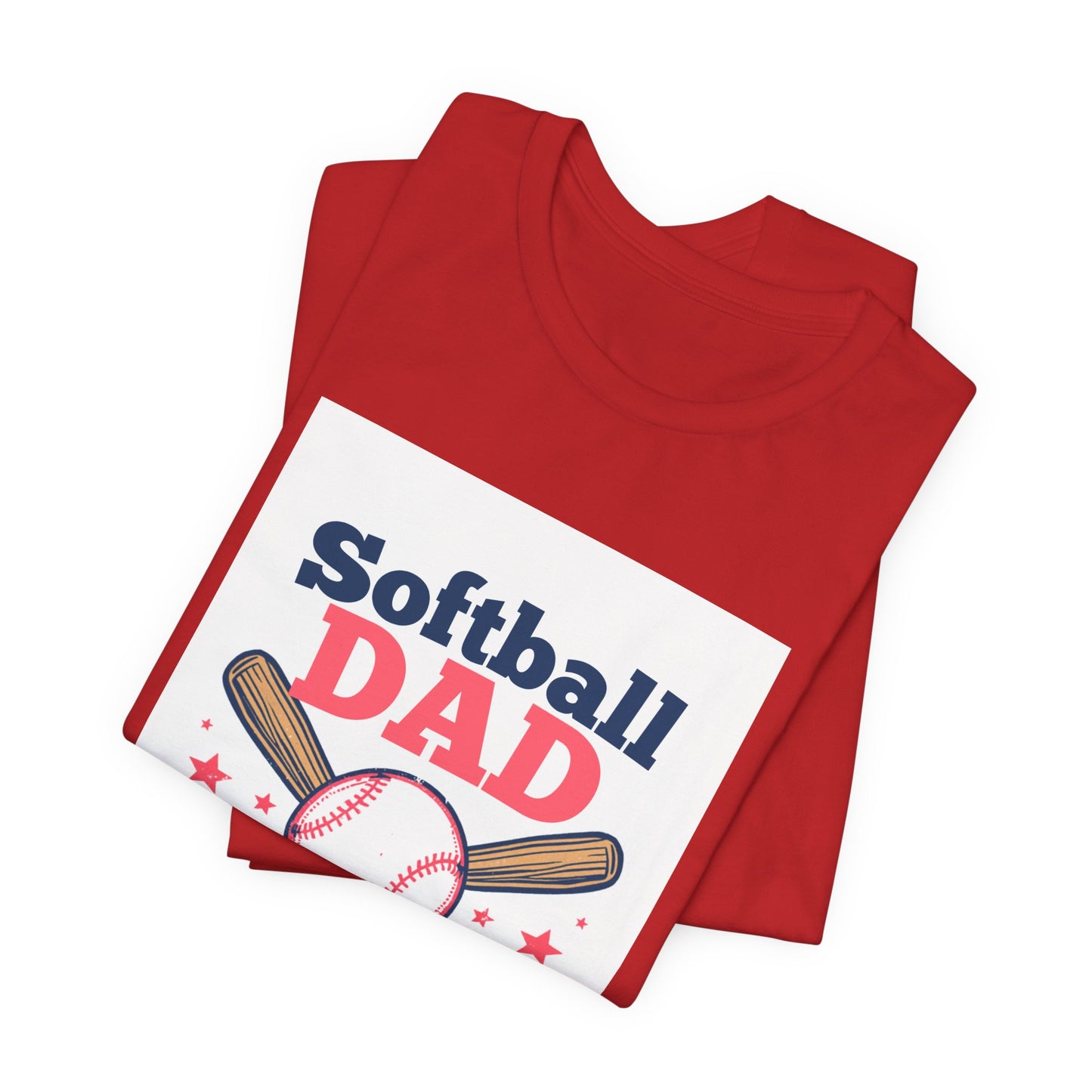 Softball Dad T-Shirt — Proud Softball Dad | Father's Day Gift for Dads of Softball Players | Men's Graphic Tee