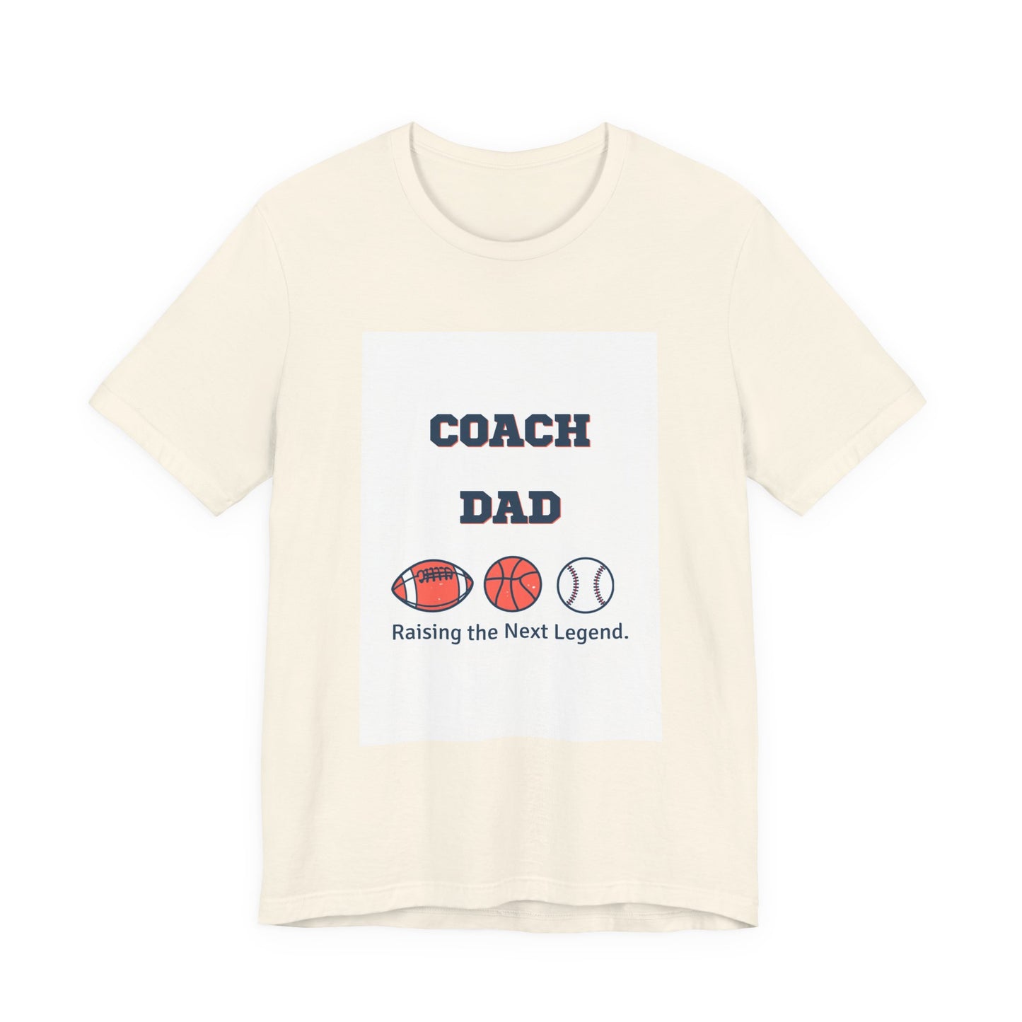 Coach Dad Matching T-Shirt — Raising the Next Legend | Father's Day Matching Set for Dad and Child | Men's Tee