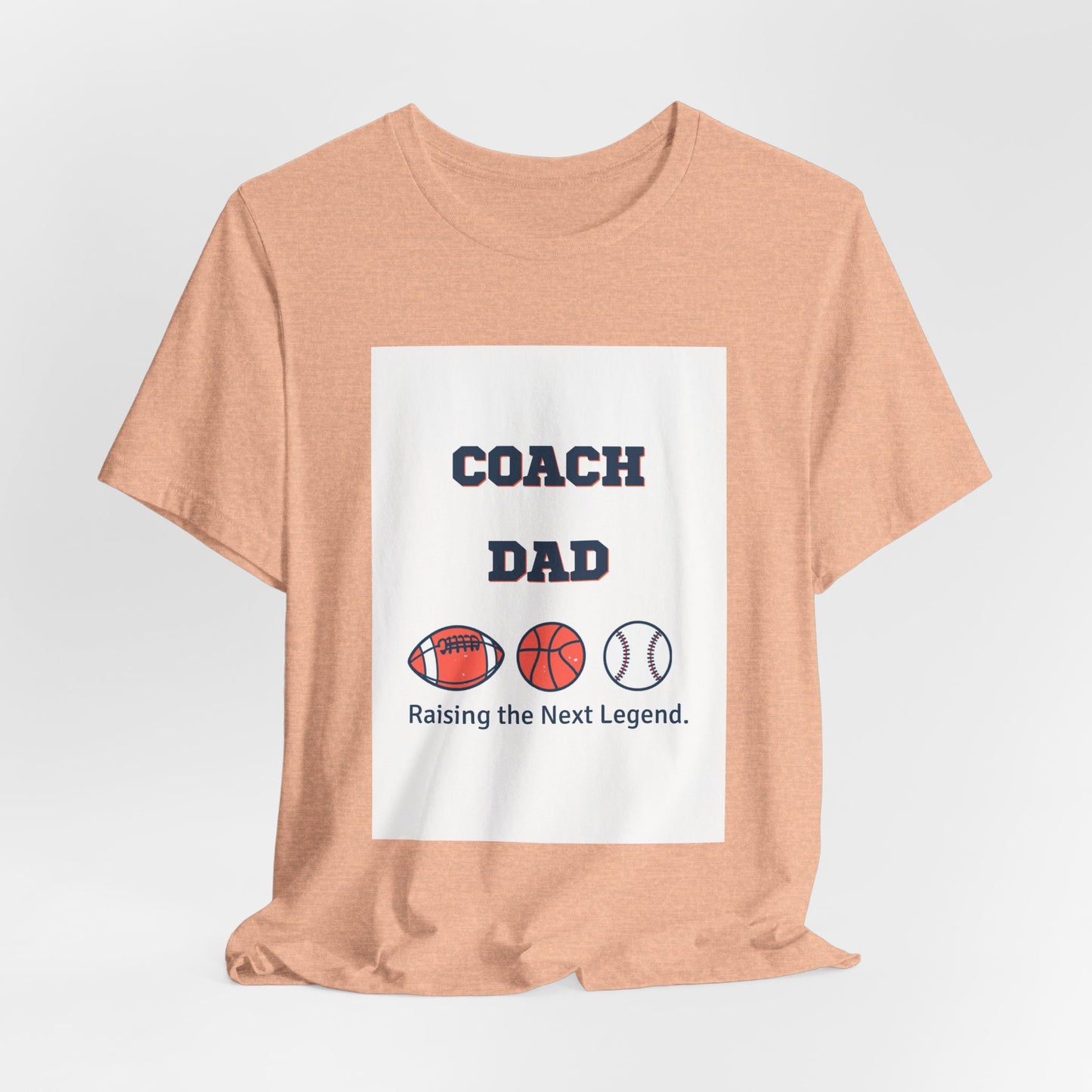 Coach Dad Matching T-Shirt — Raising the Next Legend | Father's Day Matching Set for Dad and Child | Men's Tee