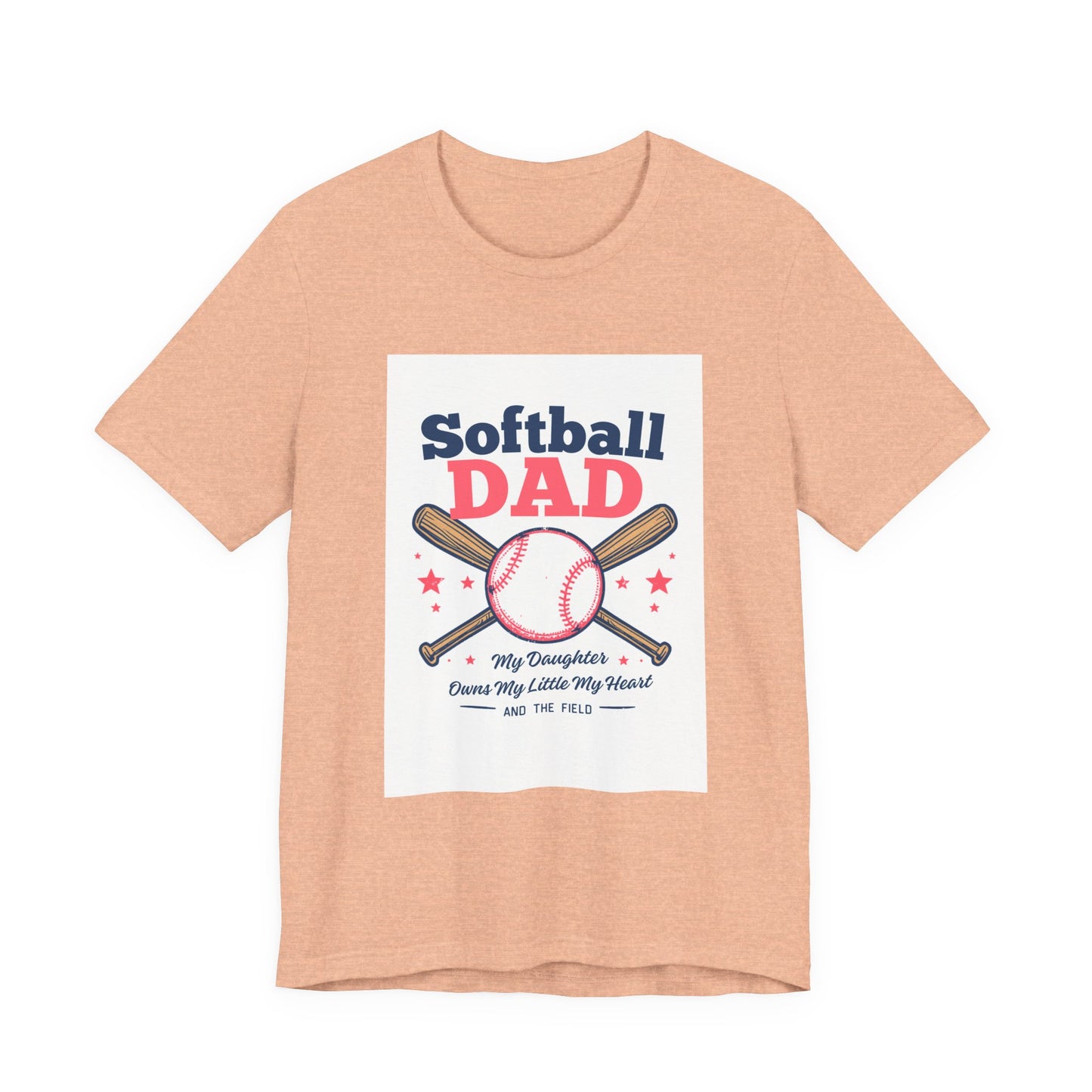Softball Dad T-Shirt — Proud Softball Dad | Father's Day Gift for Dads of Softball Players | Men's Graphic Tee