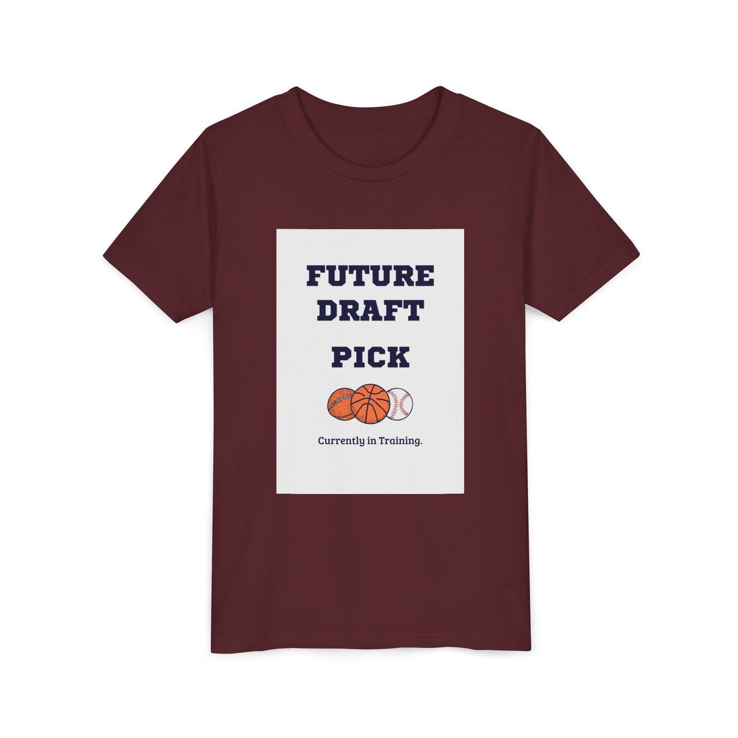Future Draft Pick Matching Child T-Shirt — Currently in Training | Father's Day Gift | Matching Set with Coach Dad