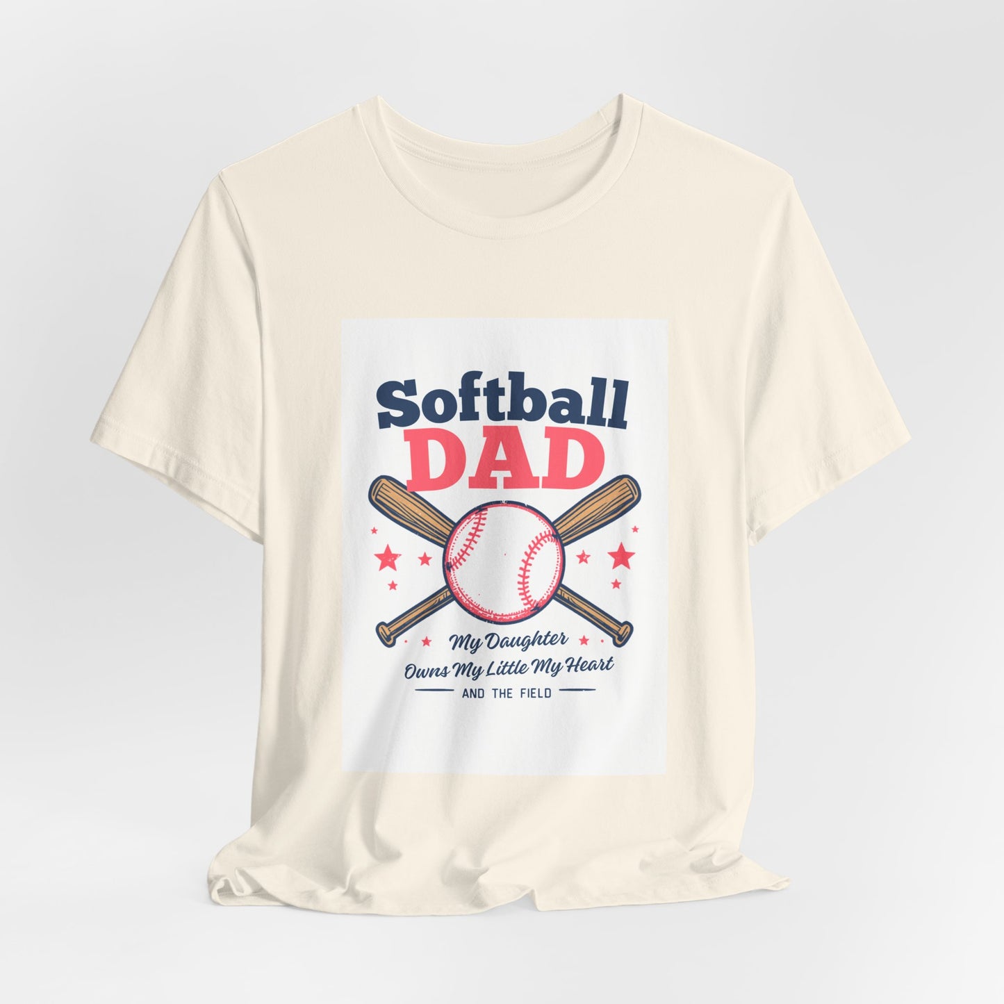 Softball Dad T-Shirt — Proud Softball Dad | Father's Day Gift for Dads of Softball Players | Men's Graphic Tee