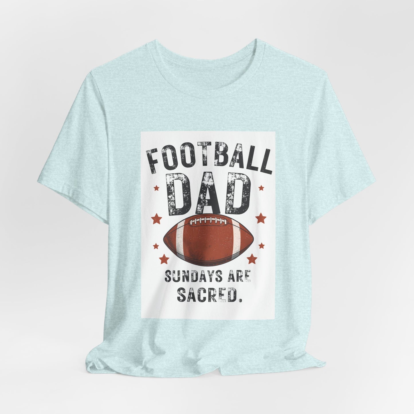 Football Dad T-Shirt — Sundays Are Sacred | Funny Father's Day Gift for Football Loving Dads | Men's Graphic Tee