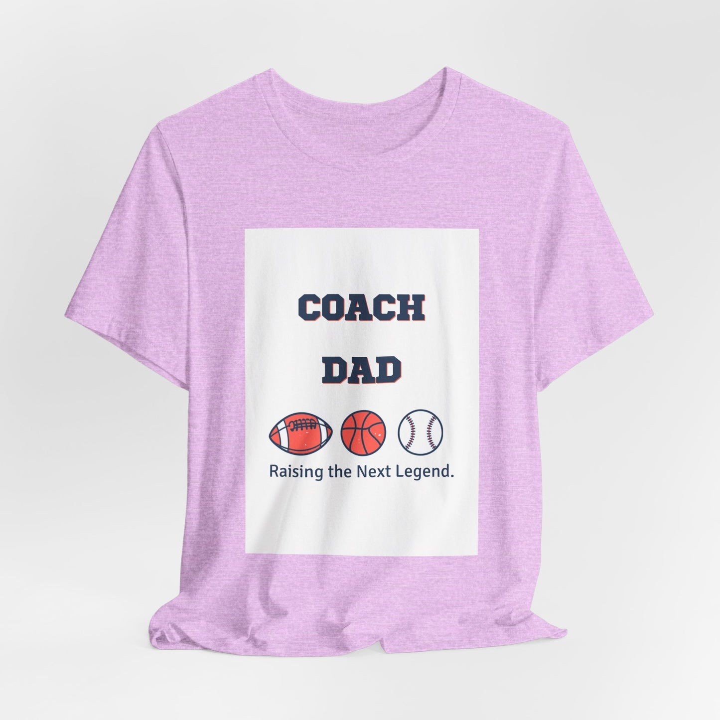 Coach Dad Matching T-Shirt — Raising the Next Legend | Father's Day Matching Set for Dad and Child | Men's Tee