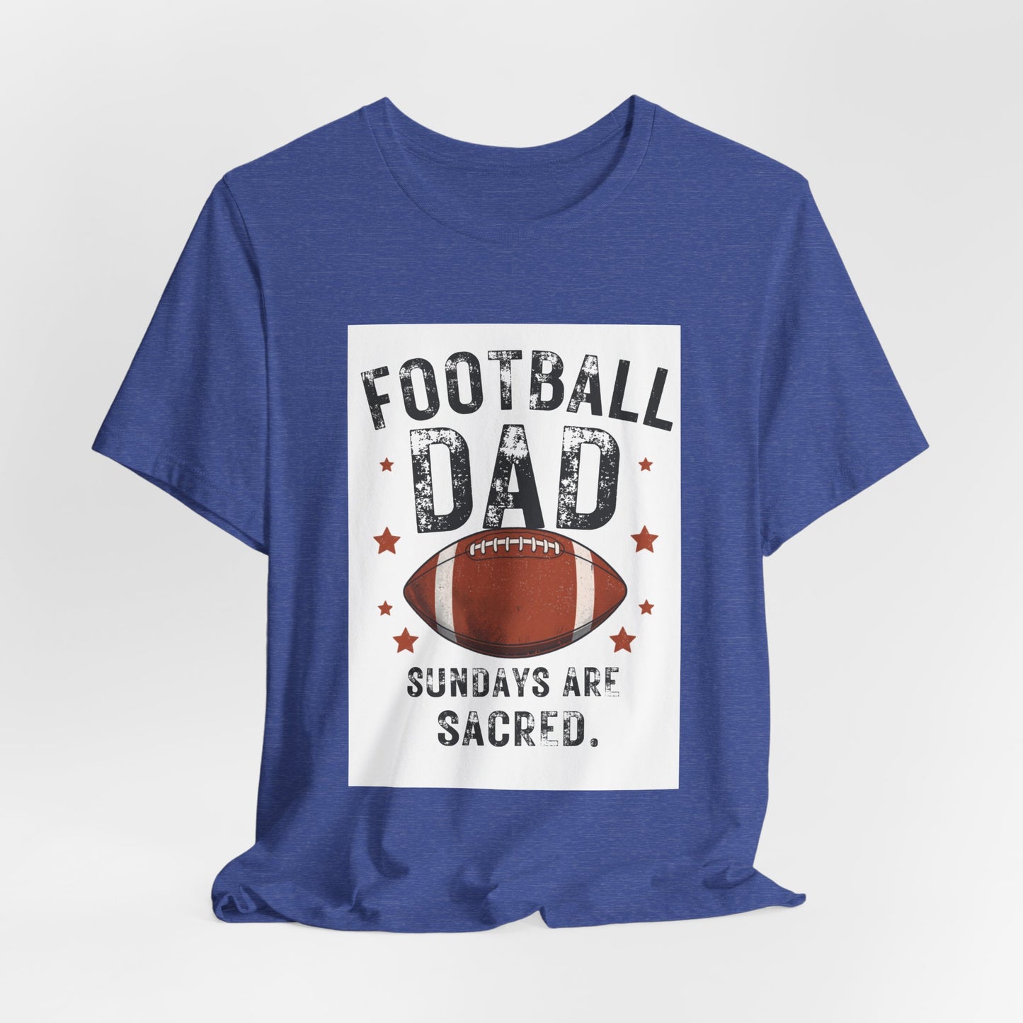 Football Dad T-Shirt — Sundays Are Sacred | Funny Father's Day Gift for Football Loving Dads | Men's Graphic Tee