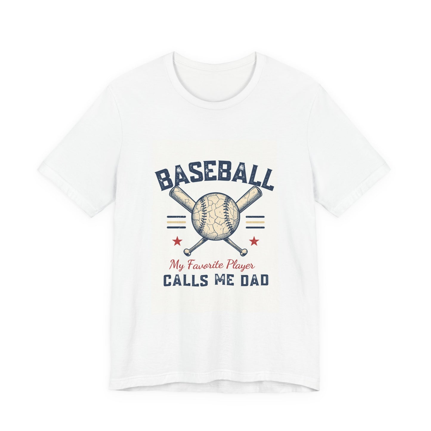Baseball Dad T-Shirt — My Favorite Player Calls Me Dad | Retro Vintage Father's Day Gift for Baseball Dads