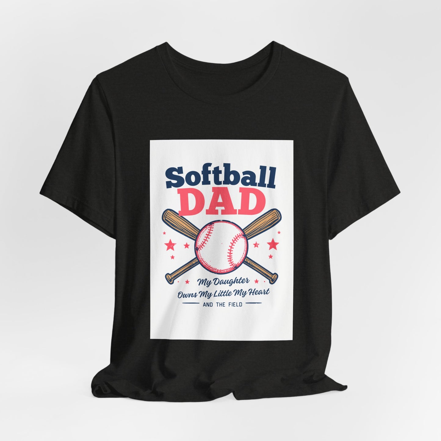 Softball Dad T-Shirt — Proud Softball Dad | Father's Day Gift for Dads of Softball Players | Men's Graphic Tee