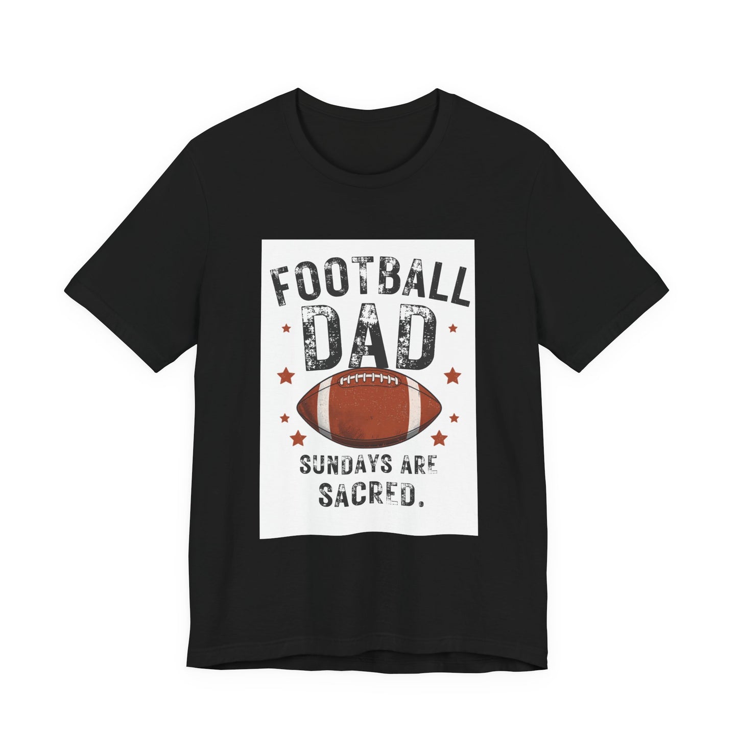 Football Dad T-Shirt — Sundays Are Sacred | Funny Father's Day Gift for Football Loving Dads | Men's Graphic Tee