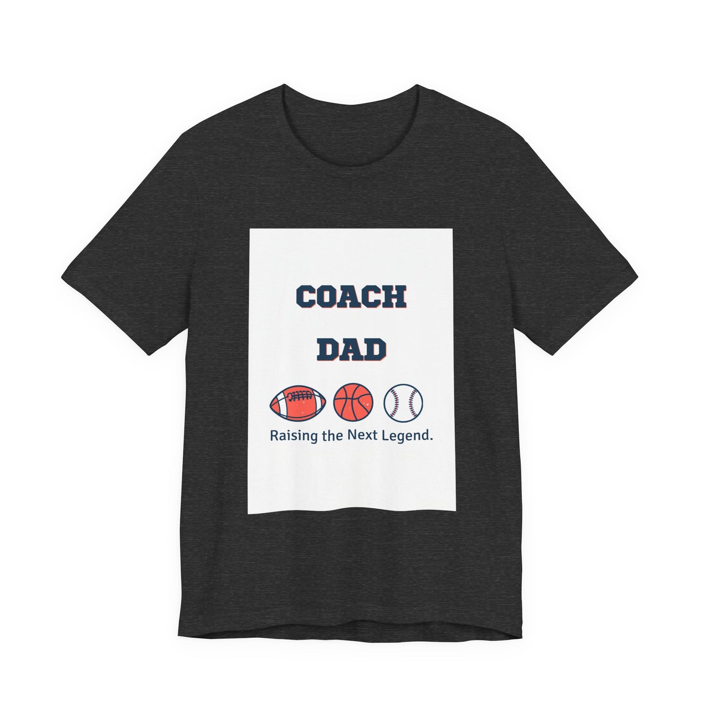 Coach Dad Matching T-Shirt — Raising the Next Legend | Father's Day Matching Set for Dad and Child | Men's Tee