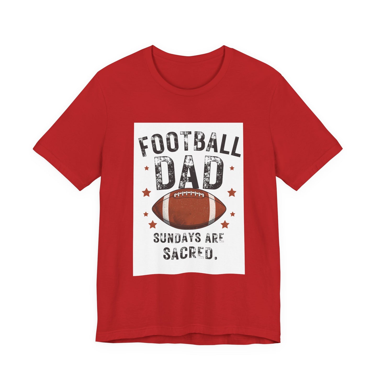 Football Dad T-Shirt — Sundays Are Sacred | Funny Father's Day Gift for Football Loving Dads | Men's Graphic Tee