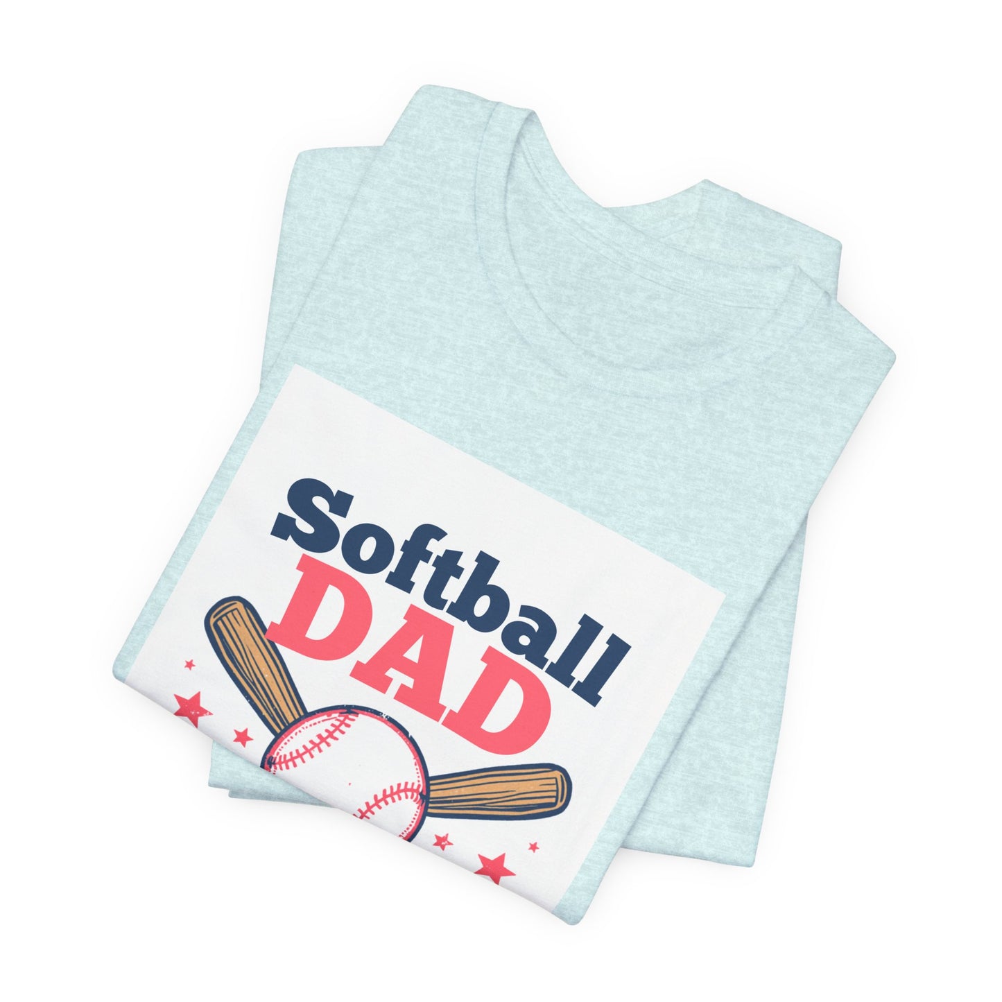 Softball Dad T-Shirt — Proud Softball Dad | Father's Day Gift for Dads of Softball Players | Men's Graphic Tee