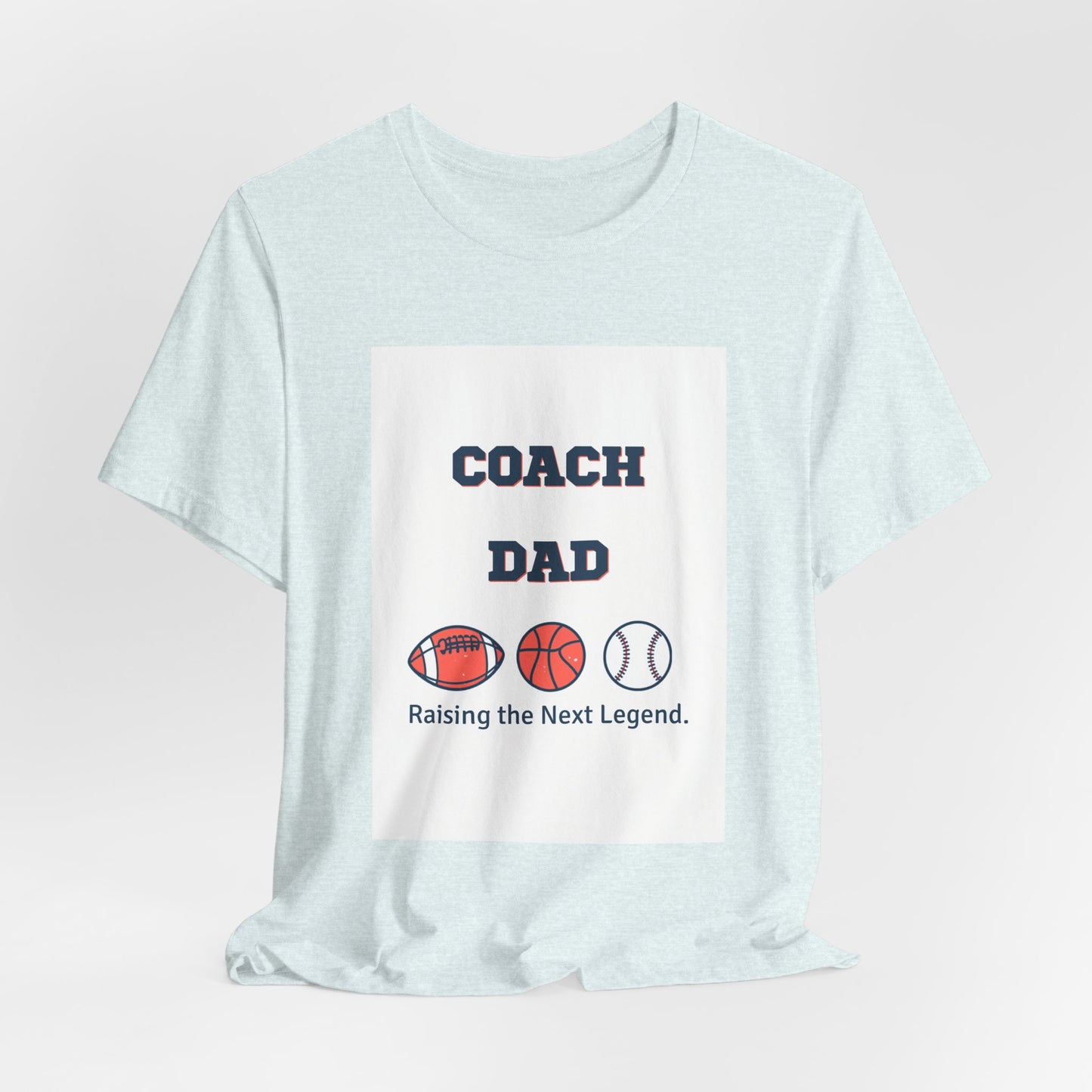 Coach Dad Matching T-Shirt — Raising the Next Legend | Father's Day Matching Set for Dad and Child | Men's Tee