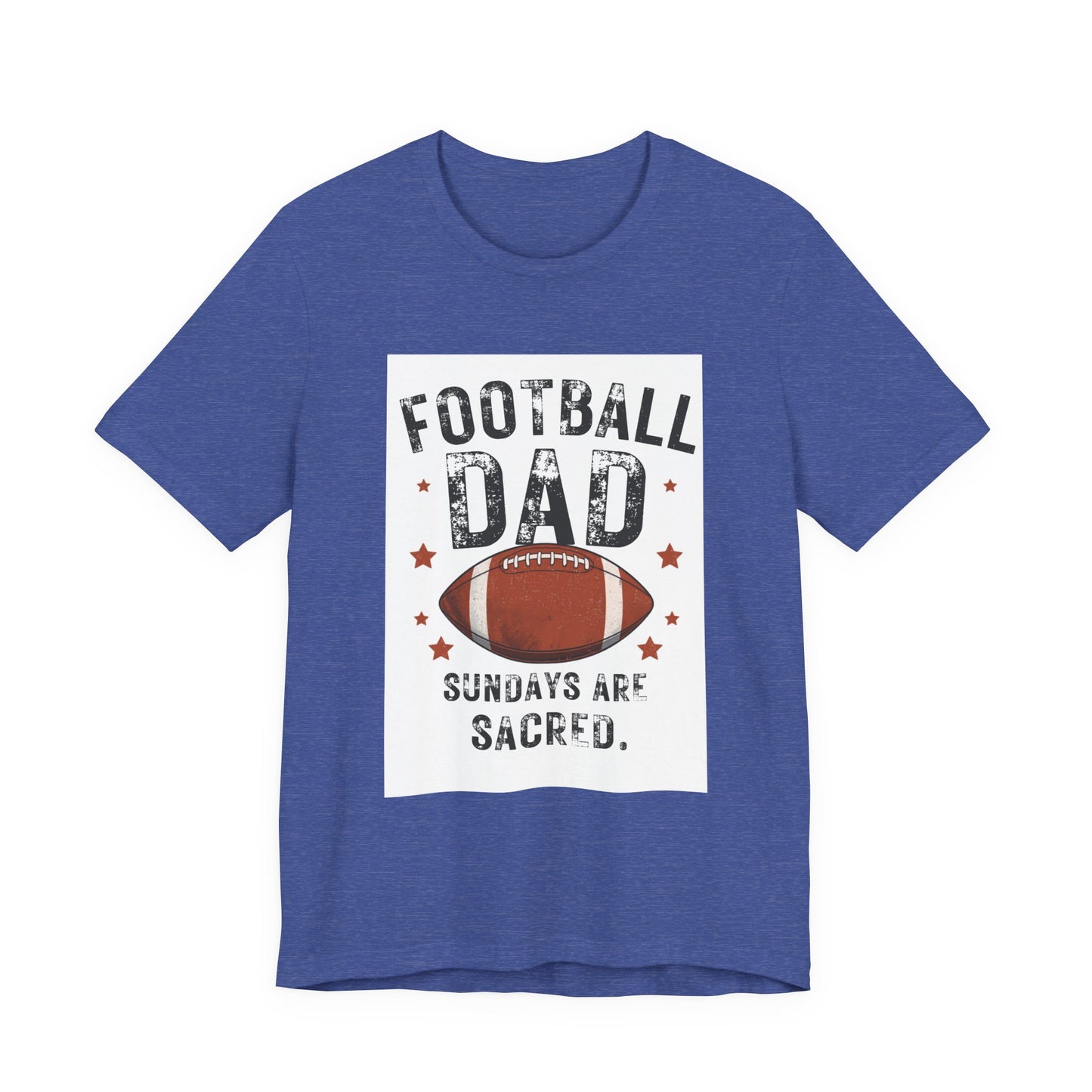 Football Dad T-Shirt — Sundays Are Sacred | Funny Father's Day Gift for Football Loving Dads | Men's Graphic Tee