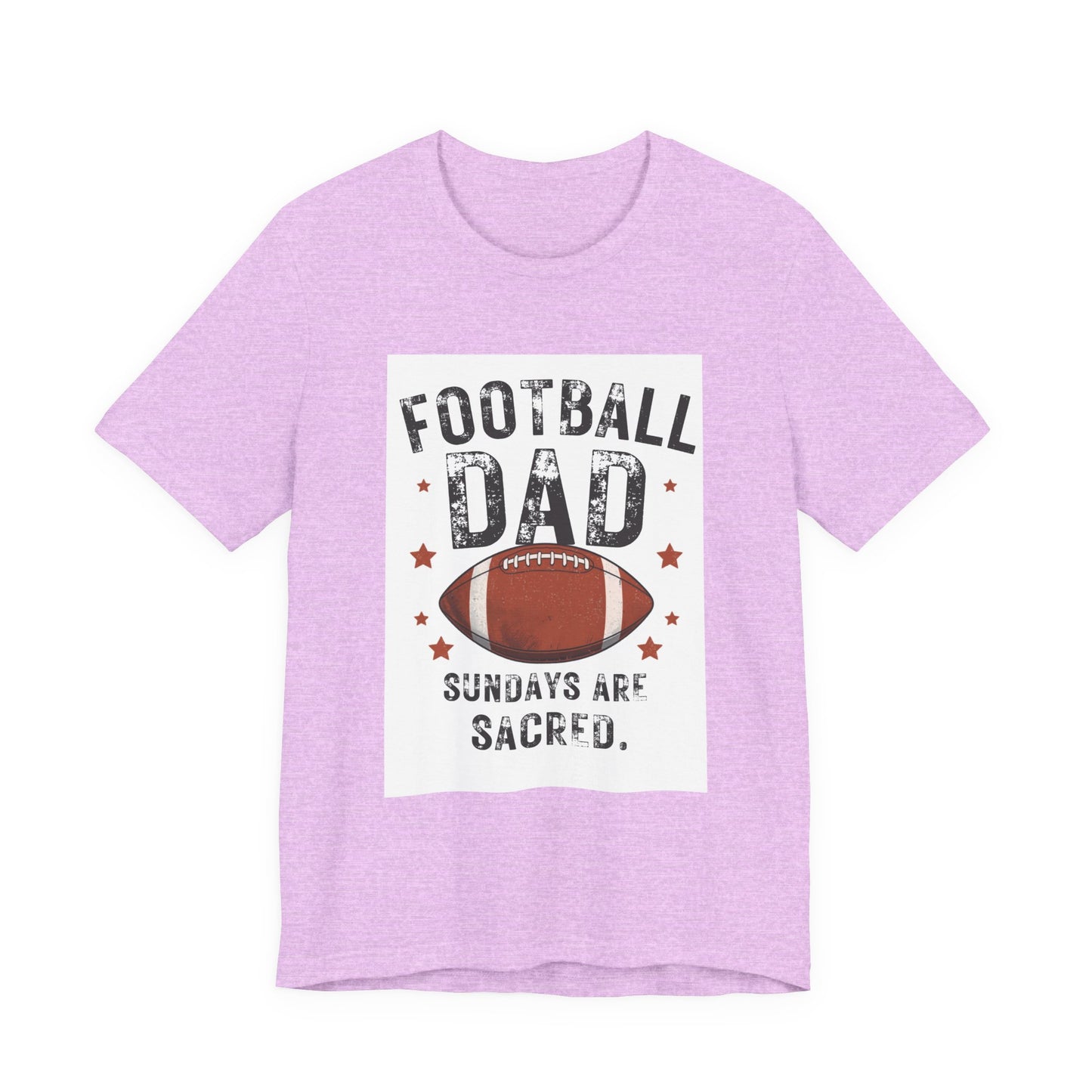 Football Dad T-Shirt — Sundays Are Sacred | Funny Father's Day Gift for Football Loving Dads | Men's Graphic Tee