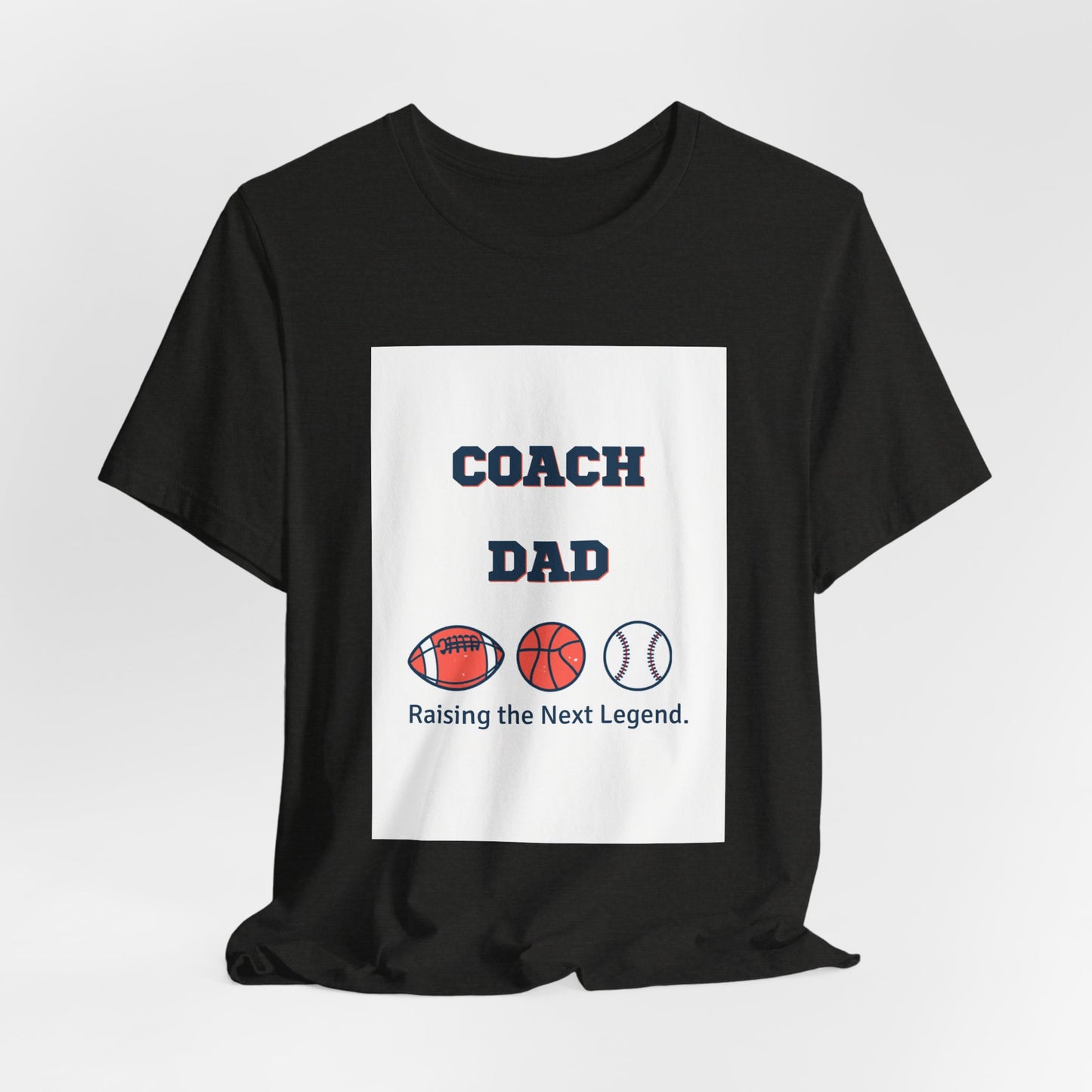 Coach Dad Matching T-Shirt — Raising the Next Legend | Father's Day Matching Set for Dad and Child | Men's Tee