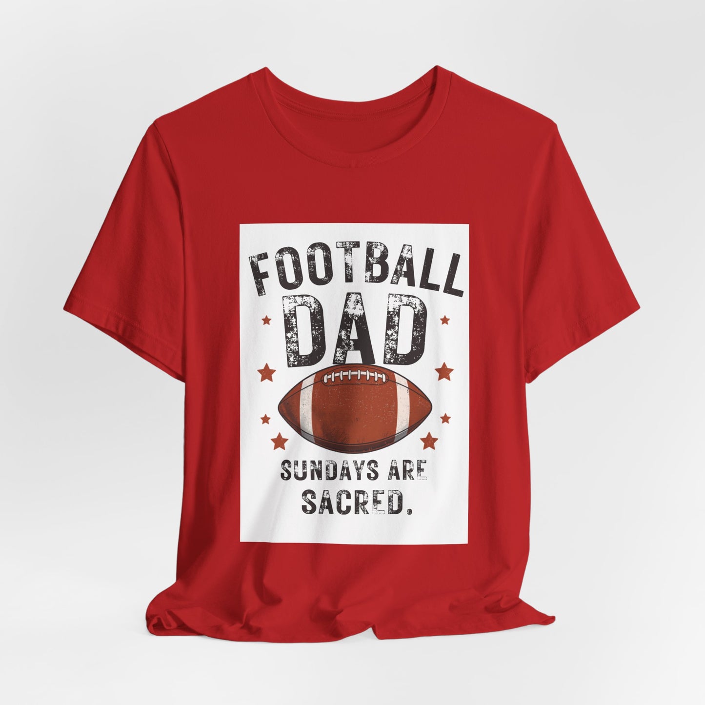 Football Dad T-Shirt — Sundays Are Sacred | Funny Father's Day Gift for Football Loving Dads | Men's Graphic Tee