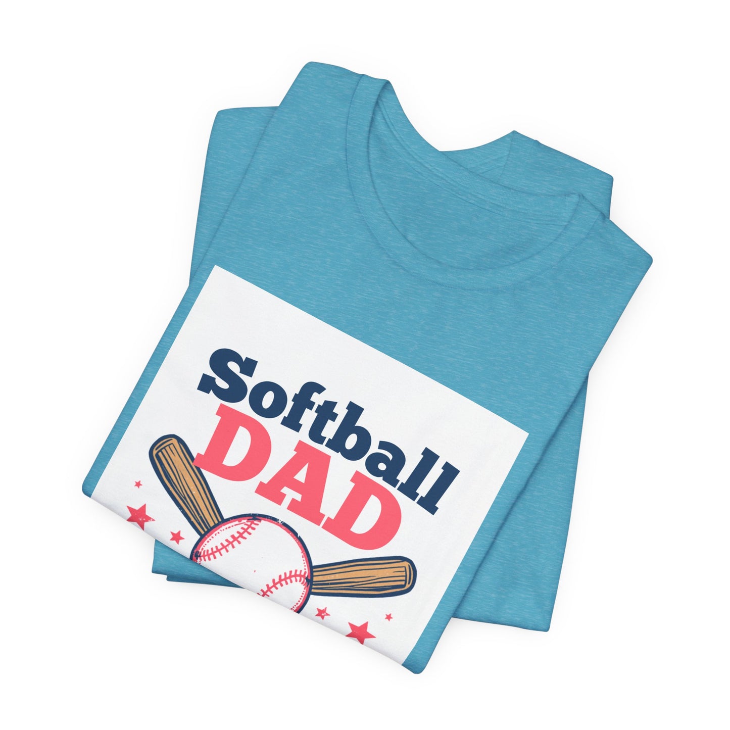 Softball Dad T-Shirt — Proud Softball Dad | Father's Day Gift for Dads of Softball Players | Men's Graphic Tee