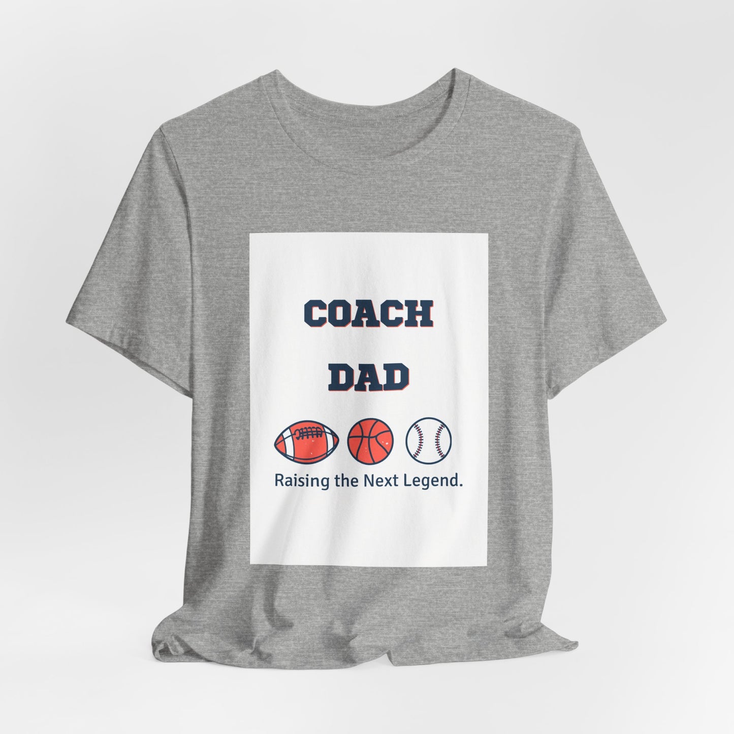 Coach Dad Matching T-Shirt — Raising the Next Legend | Father's Day Matching Set for Dad and Child | Men's Tee