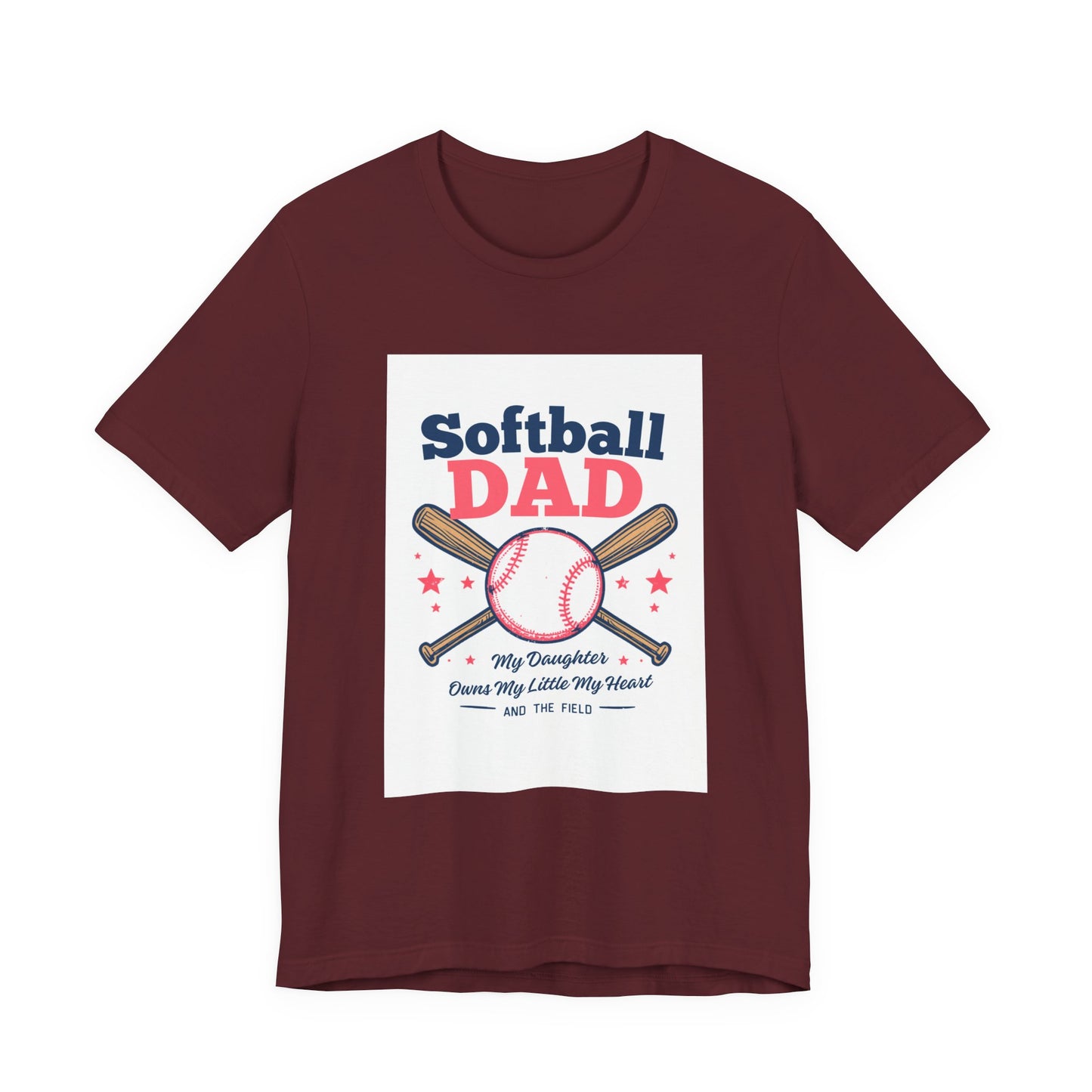 Softball Dad T-Shirt — Proud Softball Dad | Father's Day Gift for Dads of Softball Players | Men's Graphic Tee