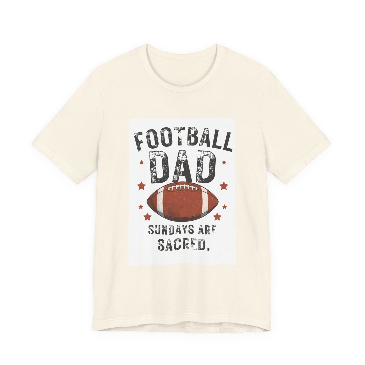 Football Dad T-Shirt — Sundays Are Sacred | Funny Father's Day Gift for Football Loving Dads | Men's Graphic Tee