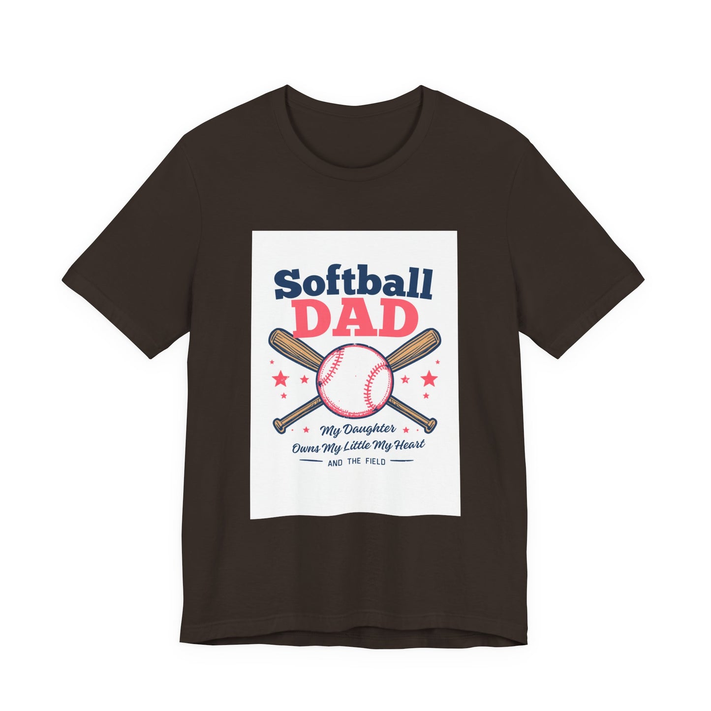Softball Dad T-Shirt — Proud Softball Dad | Father's Day Gift for Dads of Softball Players | Men's Graphic Tee