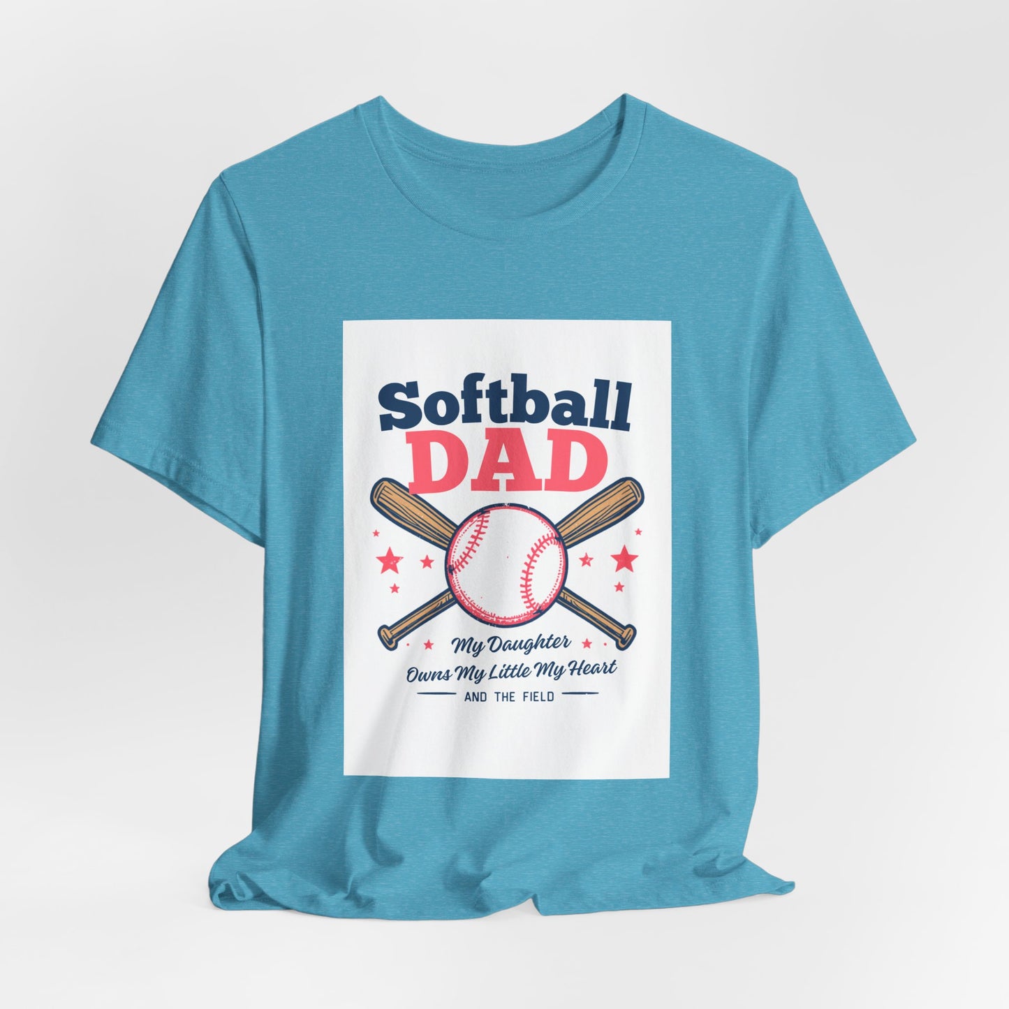 Softball Dad T-Shirt — Proud Softball Dad | Father's Day Gift for Dads of Softball Players | Men's Graphic Tee
