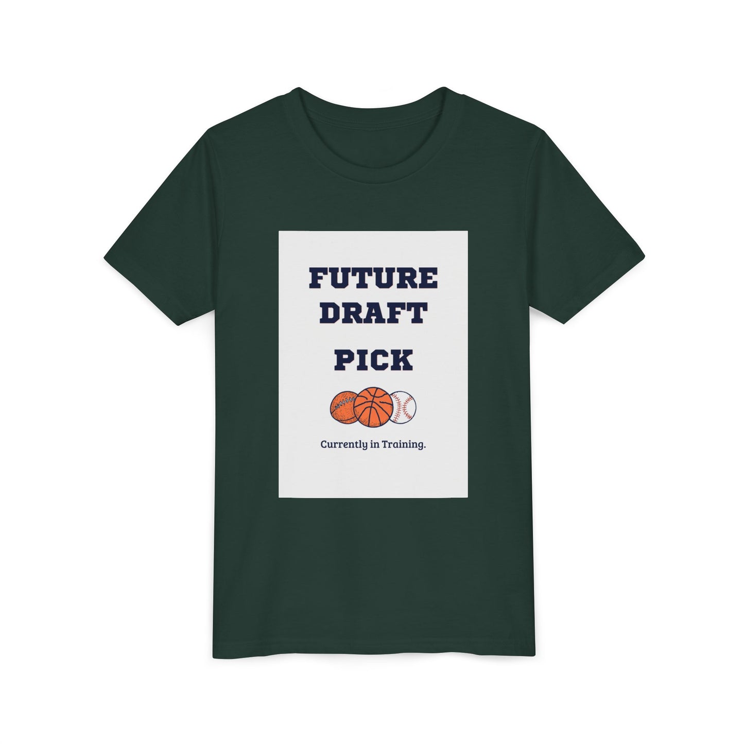 Future Draft Pick Matching Child T-Shirt — Currently in Training | Father's Day Gift | Matching Set with Coach Dad