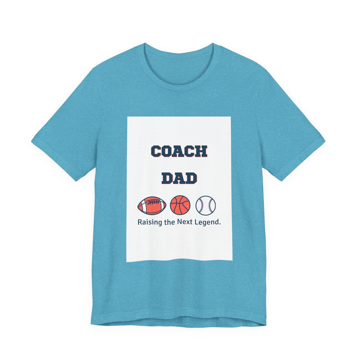 Coach Dad Matching T-Shirt — Raising the Next Legend | Father's Day Matching Set for Dad and Child | Men's Tee