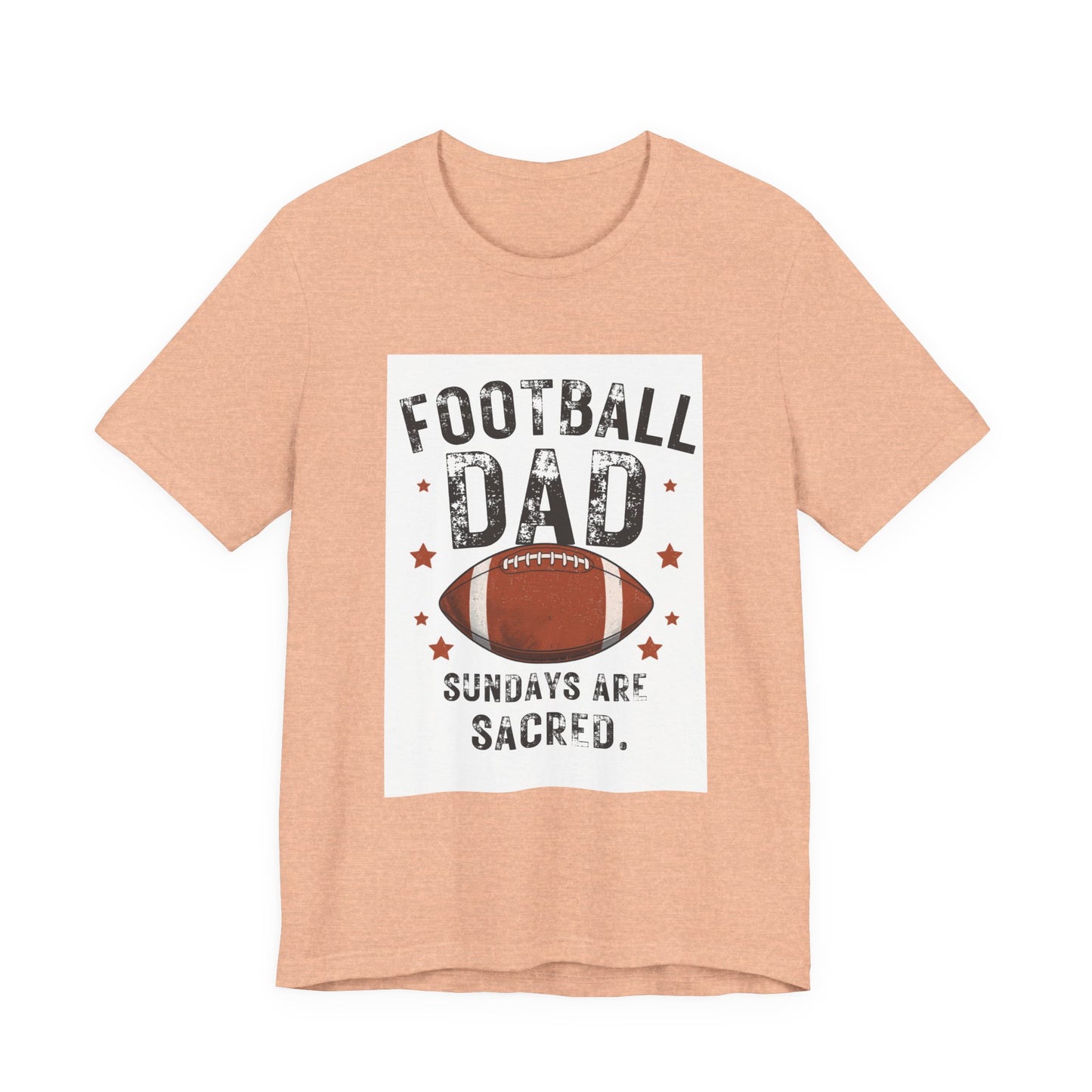 Football Dad T-Shirt — Sundays Are Sacred | Funny Father's Day Gift for Football Loving Dads | Men's Graphic Tee