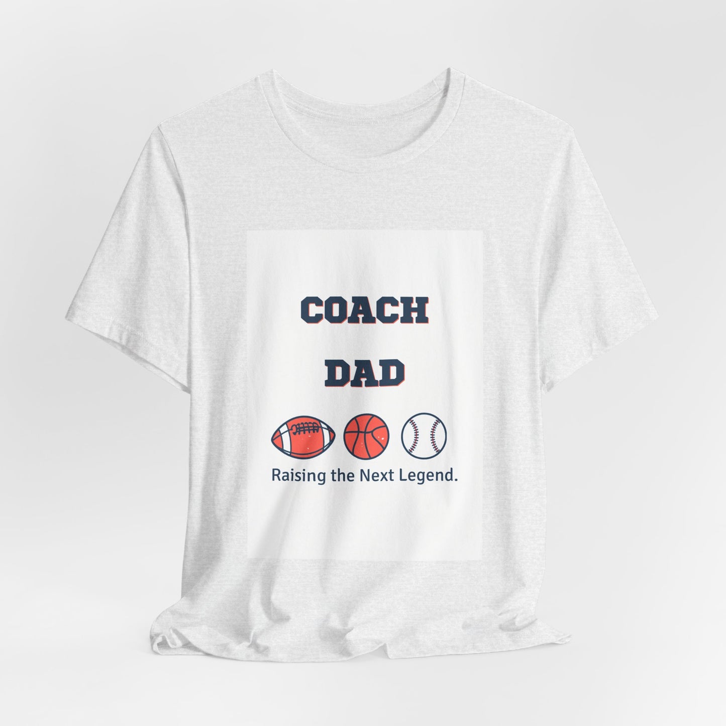 Coach Dad Matching T-Shirt — Raising the Next Legend | Father's Day Matching Set for Dad and Child | Men's Tee