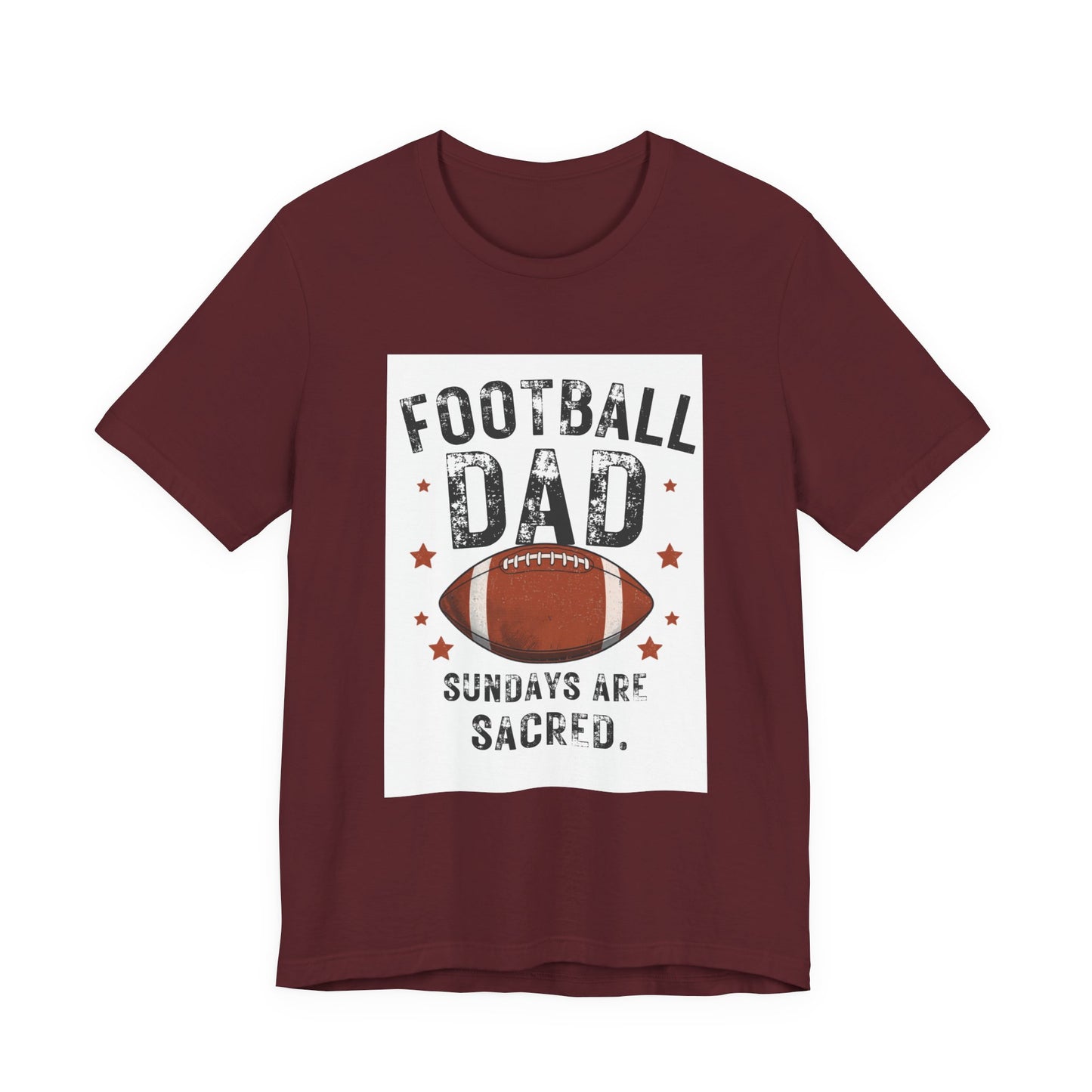 Football Dad T-Shirt — Sundays Are Sacred | Funny Father's Day Gift for Football Loving Dads | Men's Graphic Tee