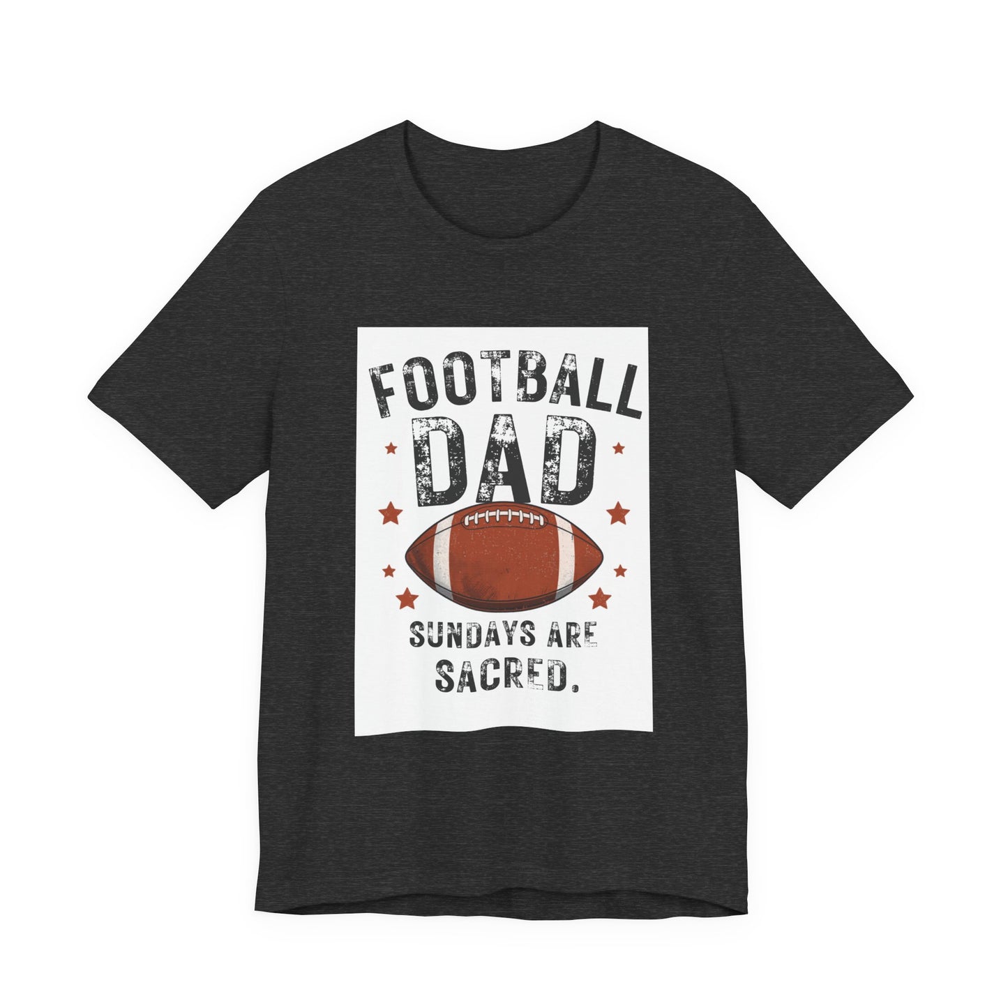 Football Dad T-Shirt — Sundays Are Sacred | Funny Father's Day Gift for Football Loving Dads | Men's Graphic Tee