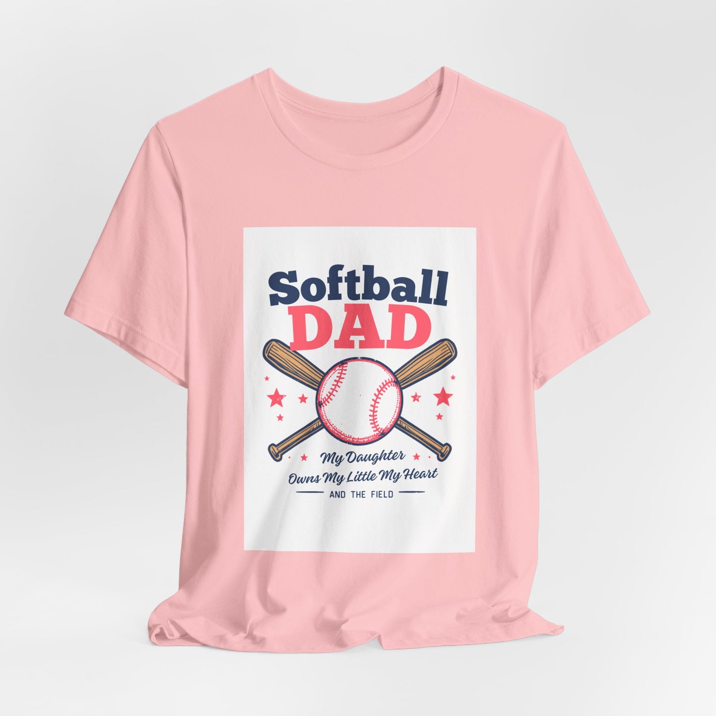 Softball Dad T-Shirt — Proud Softball Dad | Father's Day Gift for Dads of Softball Players | Men's Graphic Tee