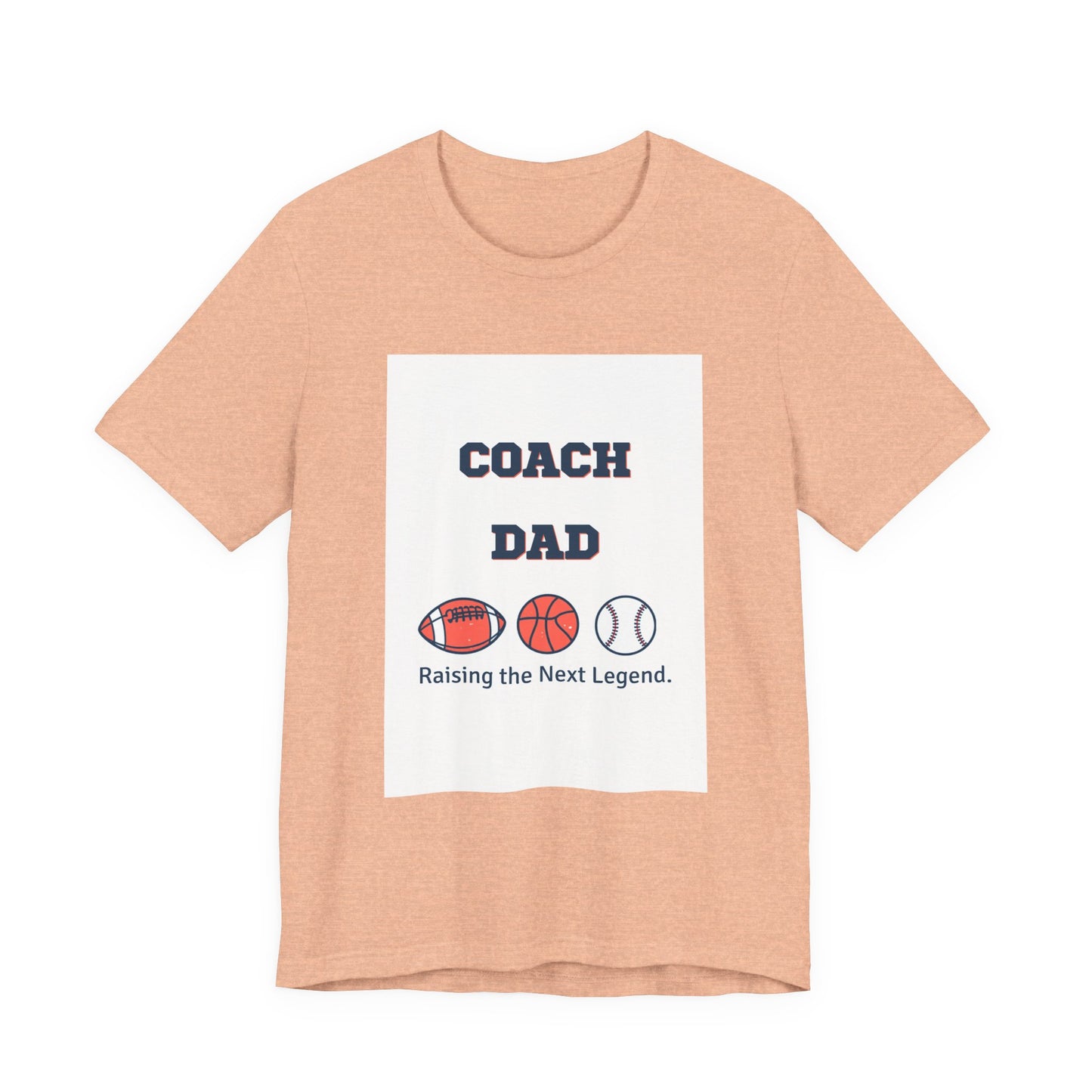 Coach Dad Matching T-Shirt — Raising the Next Legend | Father's Day Matching Set for Dad and Child | Men's Tee