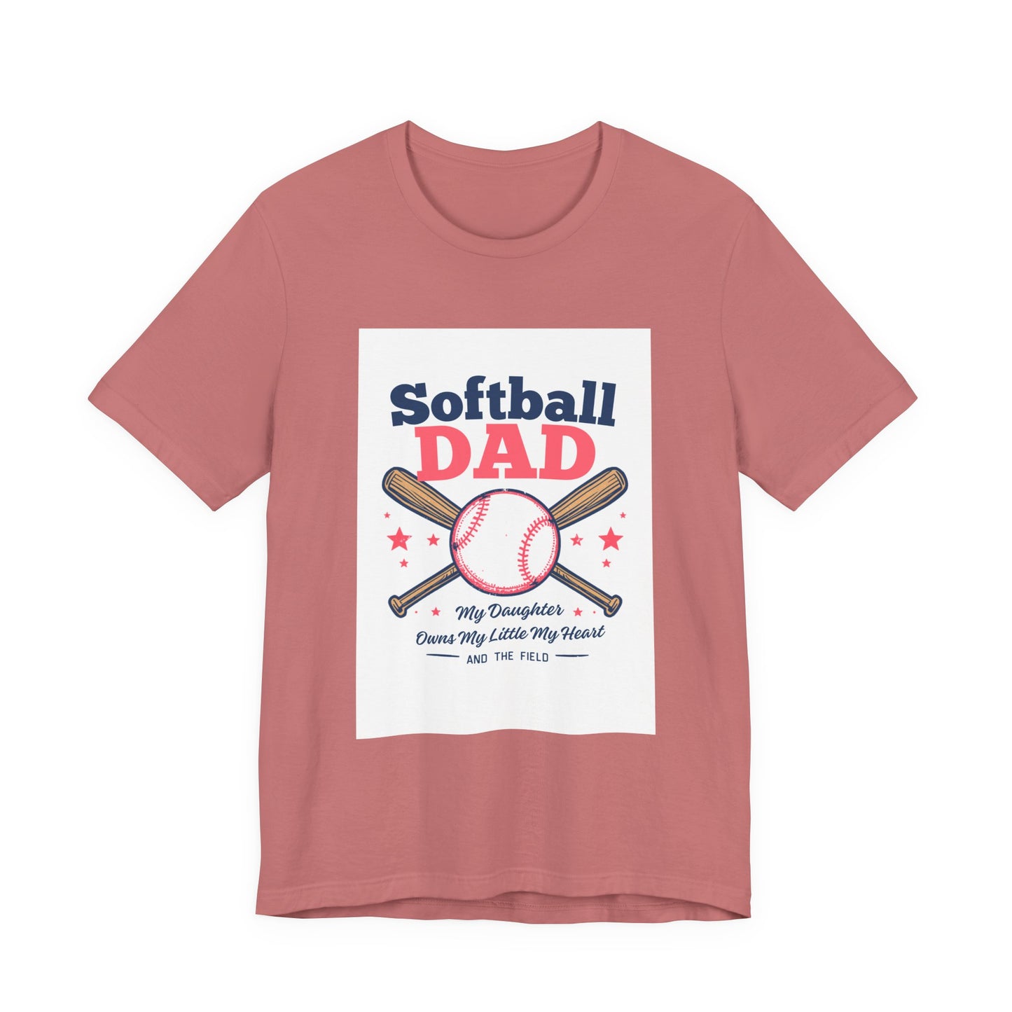 Softball Dad T-Shirt — Proud Softball Dad | Father's Day Gift for Dads of Softball Players | Men's Graphic Tee