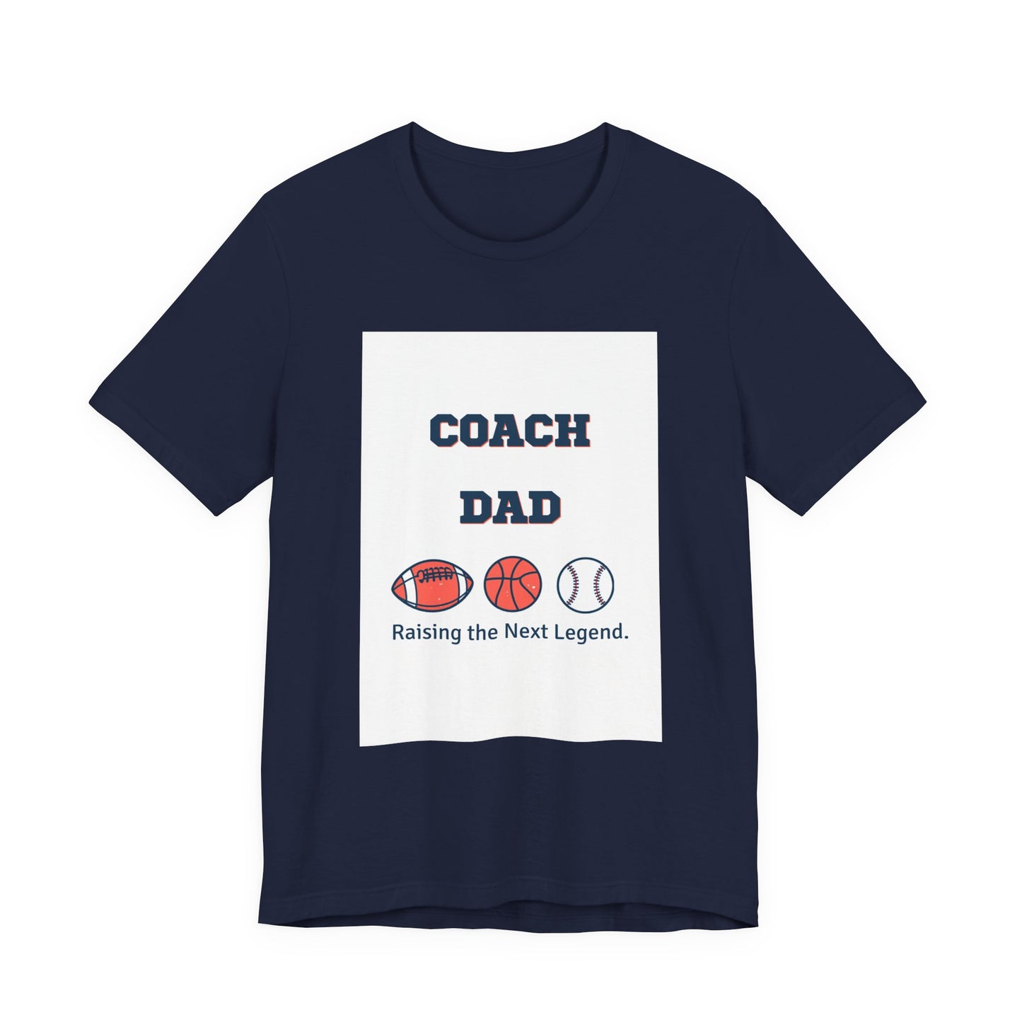 Coach Dad Matching T-Shirt — Raising the Next Legend | Father's Day Matching Set for Dad and Child | Men's Tee