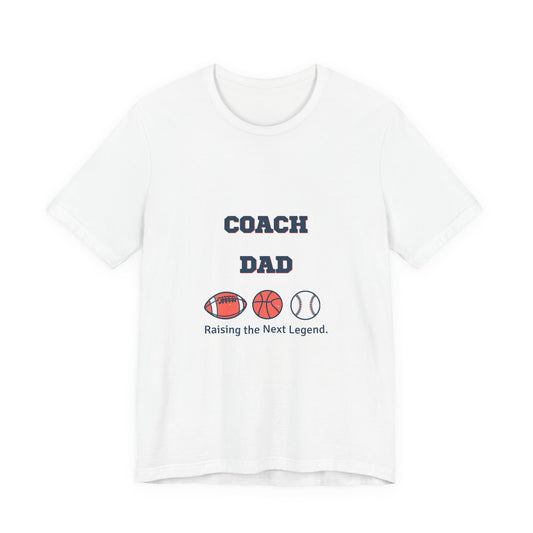 Coach Dad Matching T-Shirt — Raising the Next Legend | Father's Day Matching Set for Dad and Child | Men's Tee