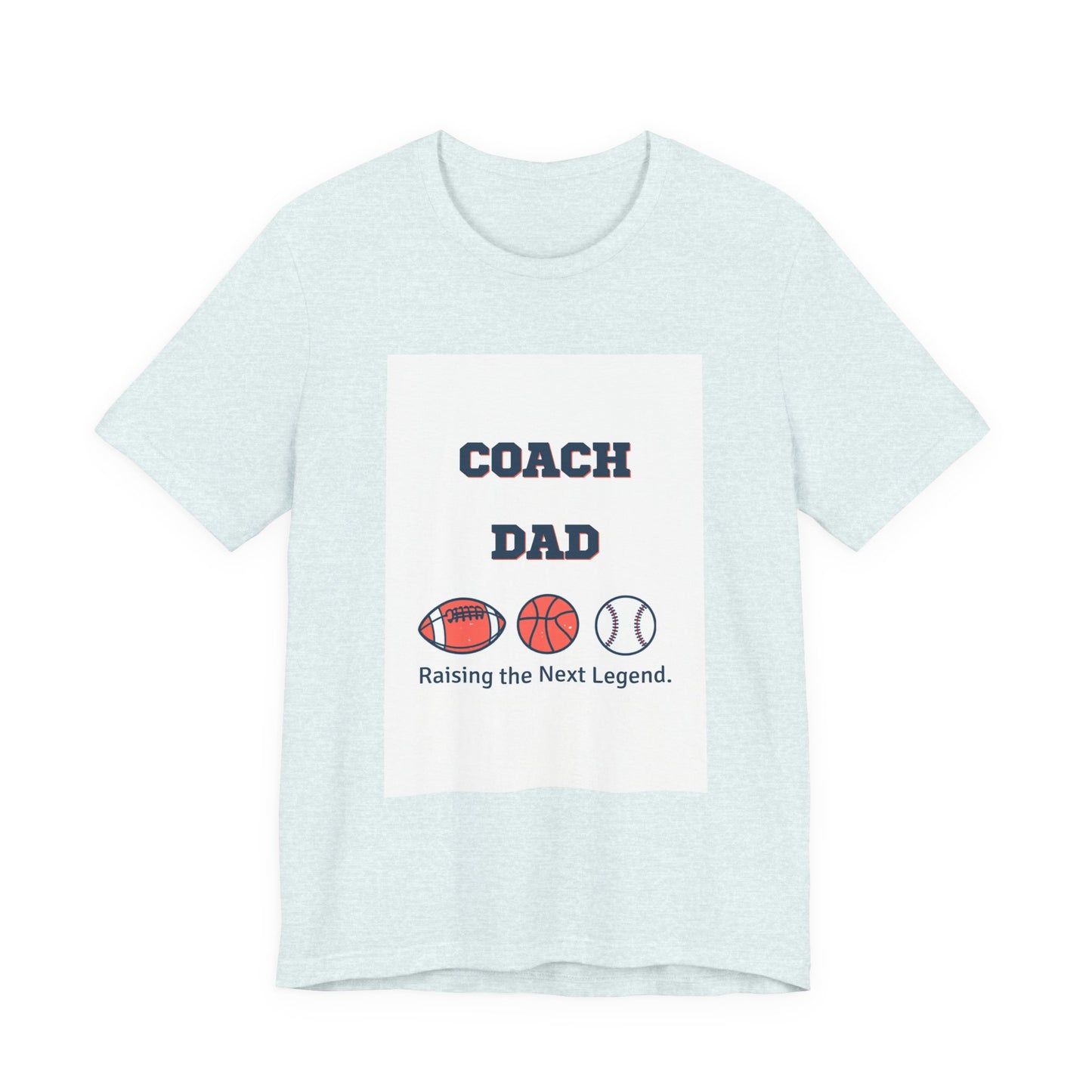 Coach Dad Matching T-Shirt — Raising the Next Legend | Father's Day Matching Set for Dad and Child | Men's Tee