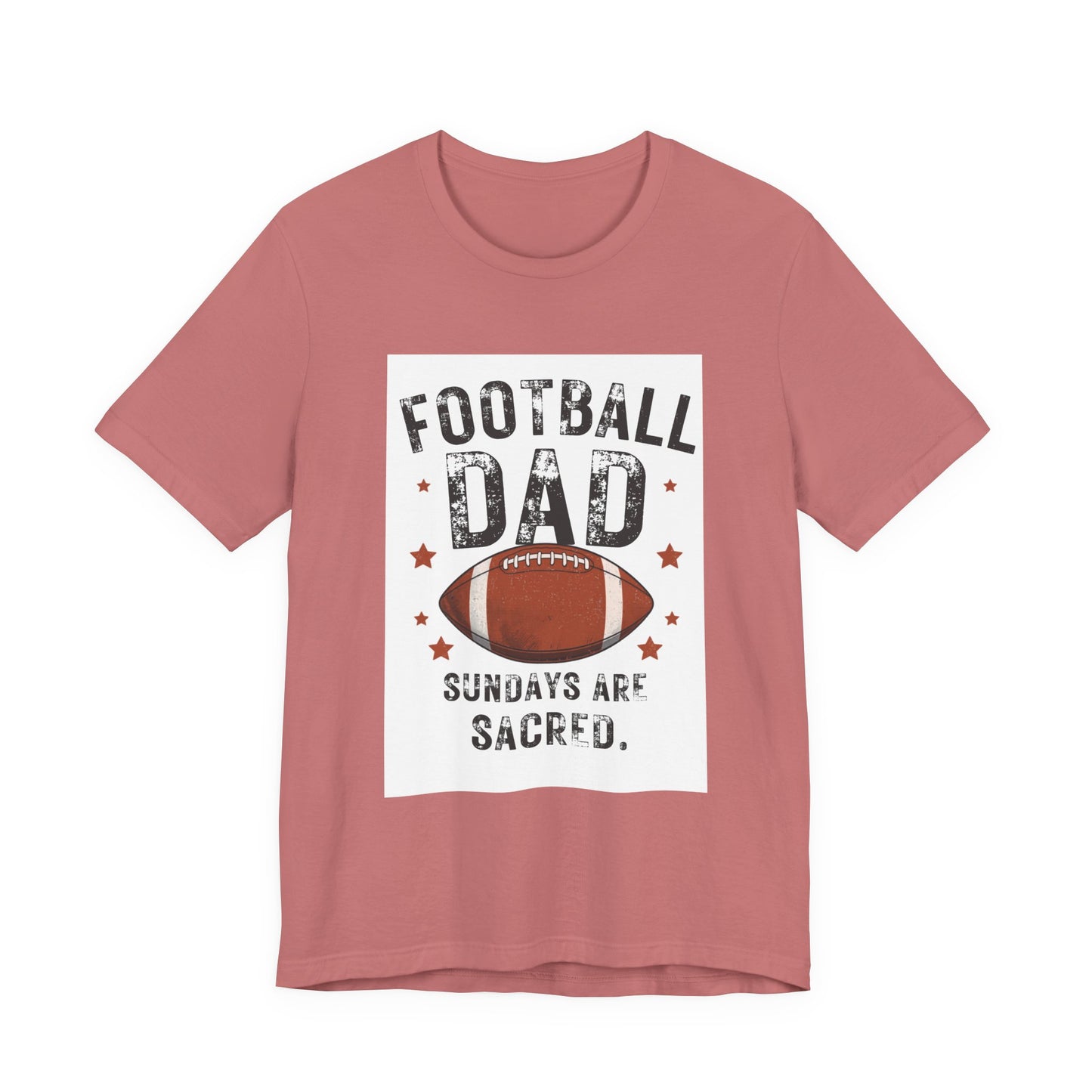 Football Dad T-Shirt — Sundays Are Sacred | Funny Father's Day Gift for Football Loving Dads | Men's Graphic Tee