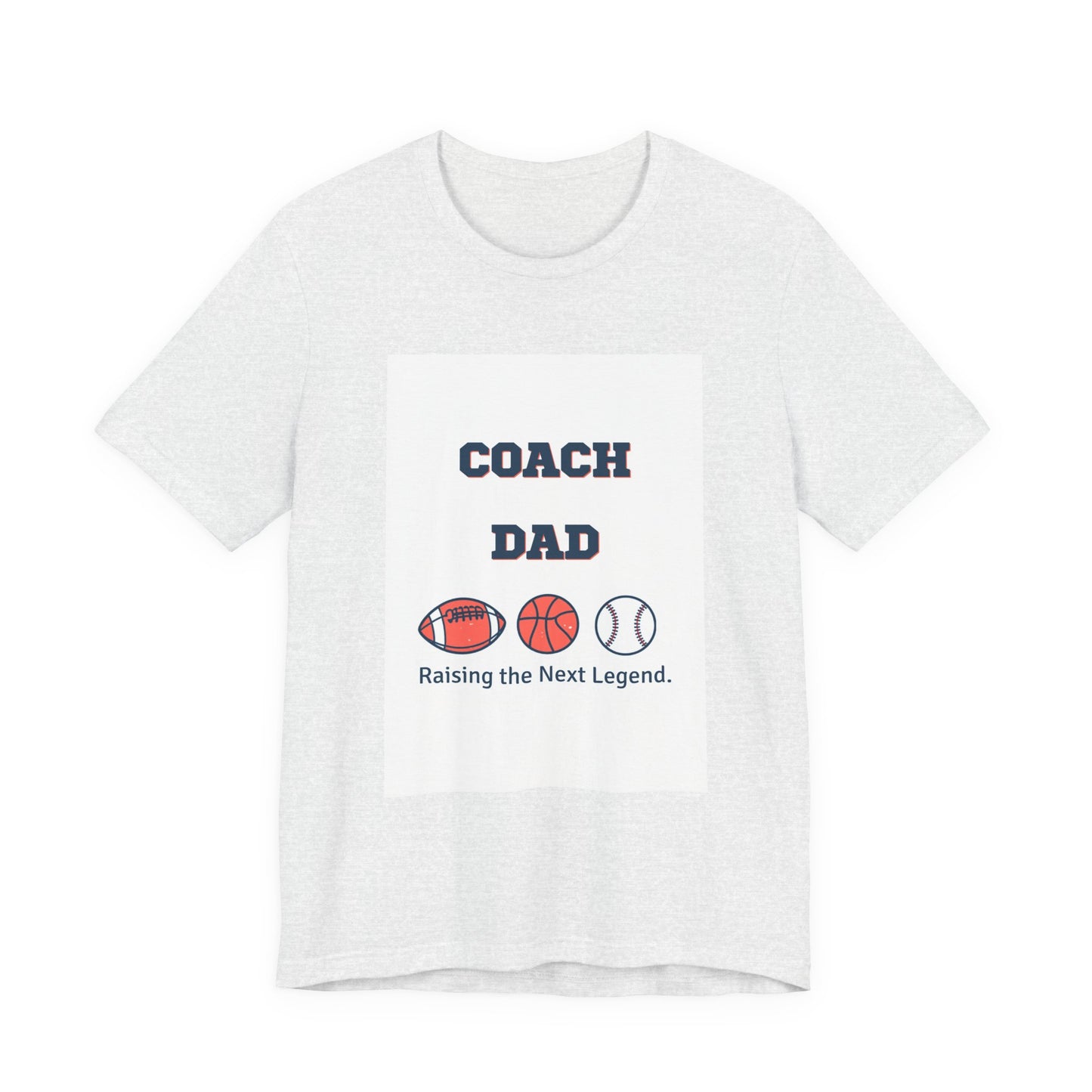 Coach Dad Matching T-Shirt — Raising the Next Legend | Father's Day Matching Set for Dad and Child | Men's Tee